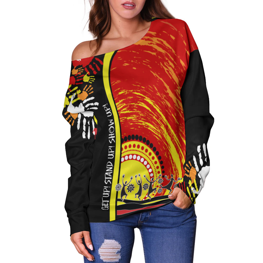 custom-personalised-aboriginal-naidoc-week-2022-off-shoulder-sweater-get-up-stand-up-show-up