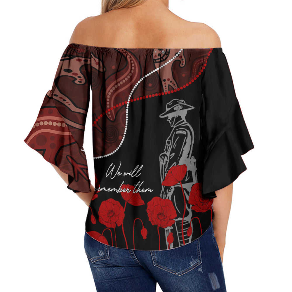 australia-anzac-day-off-shoulder-waist-wrap-top-aboriginal-art-with-poppies