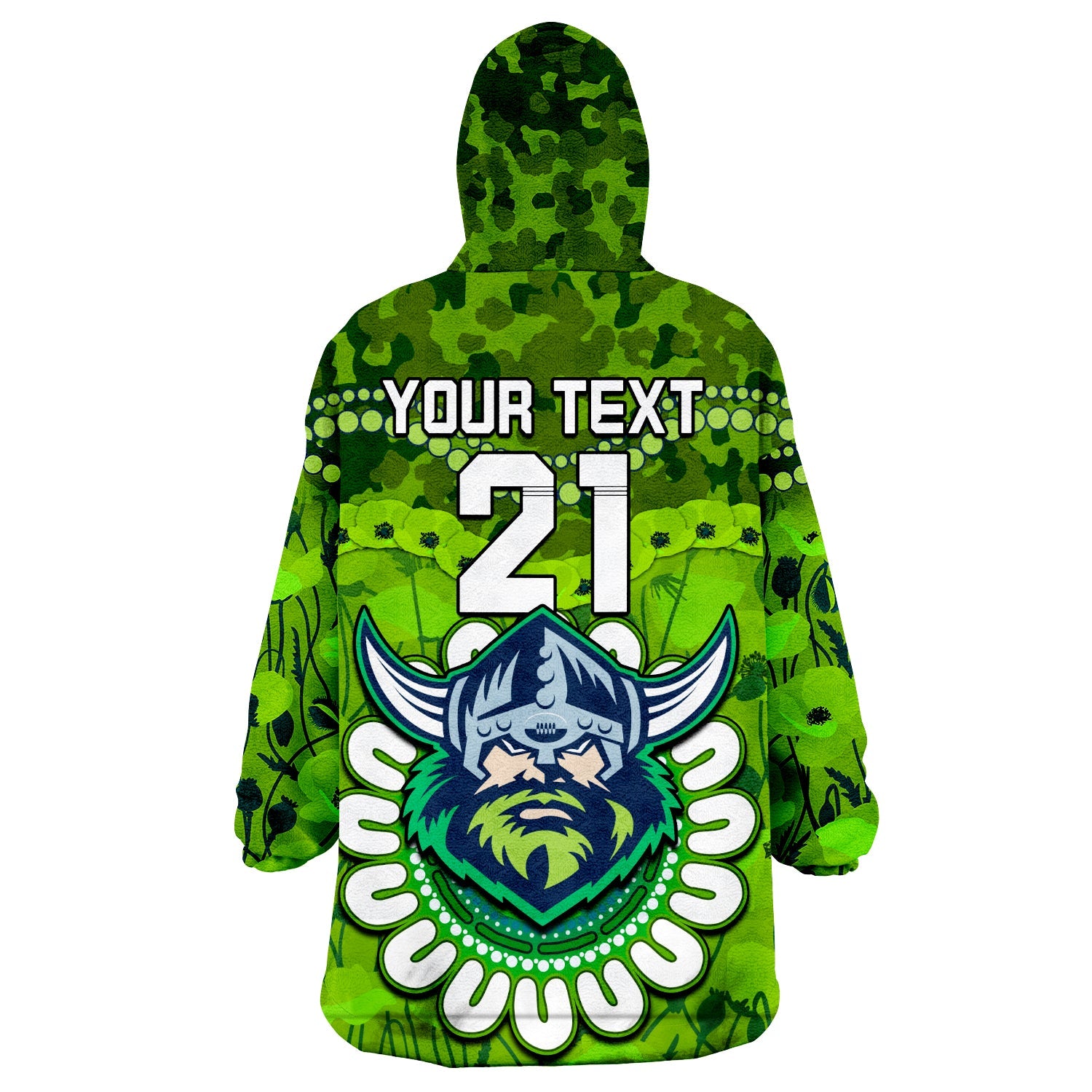 custom-personalised-raiders-rugby-anzac-wearable-blanket-hoodie-camouflage-poppy