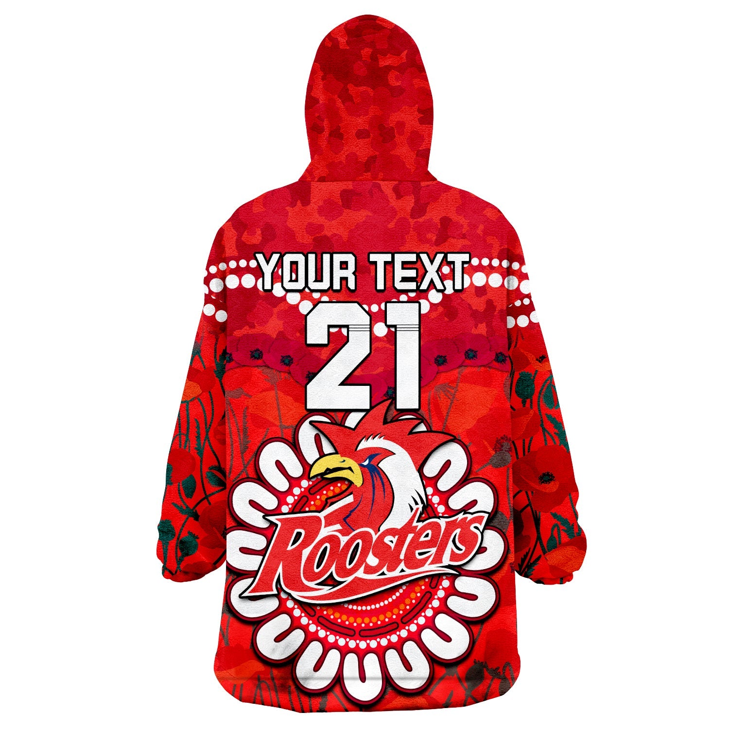 custom-personalised-roosters-rugby-anzac-wearable-blanket-hoodie-camouflage-poppy