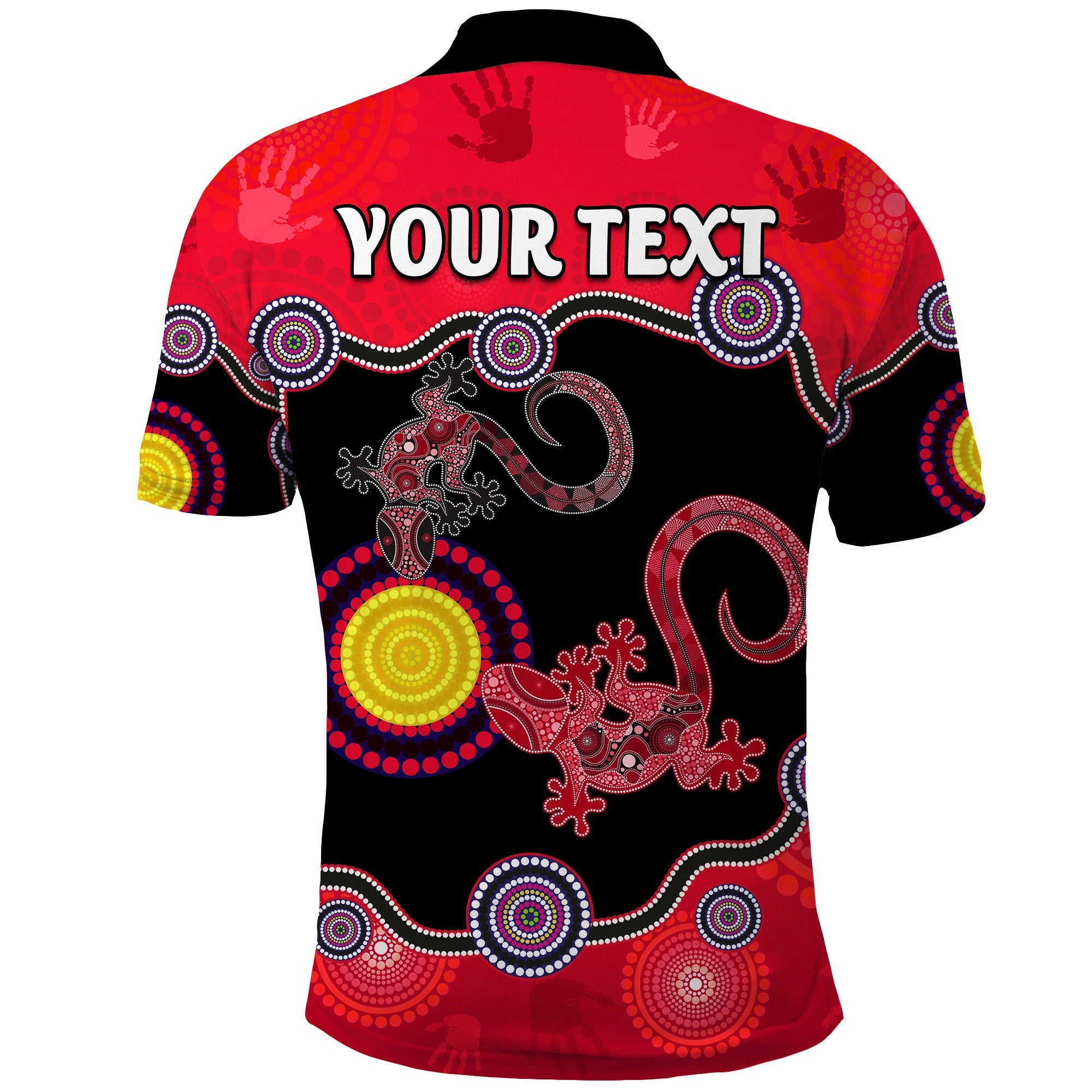 custom-personalised-aboriginal-lizard-polo-shirt-attracted-australia-version-red