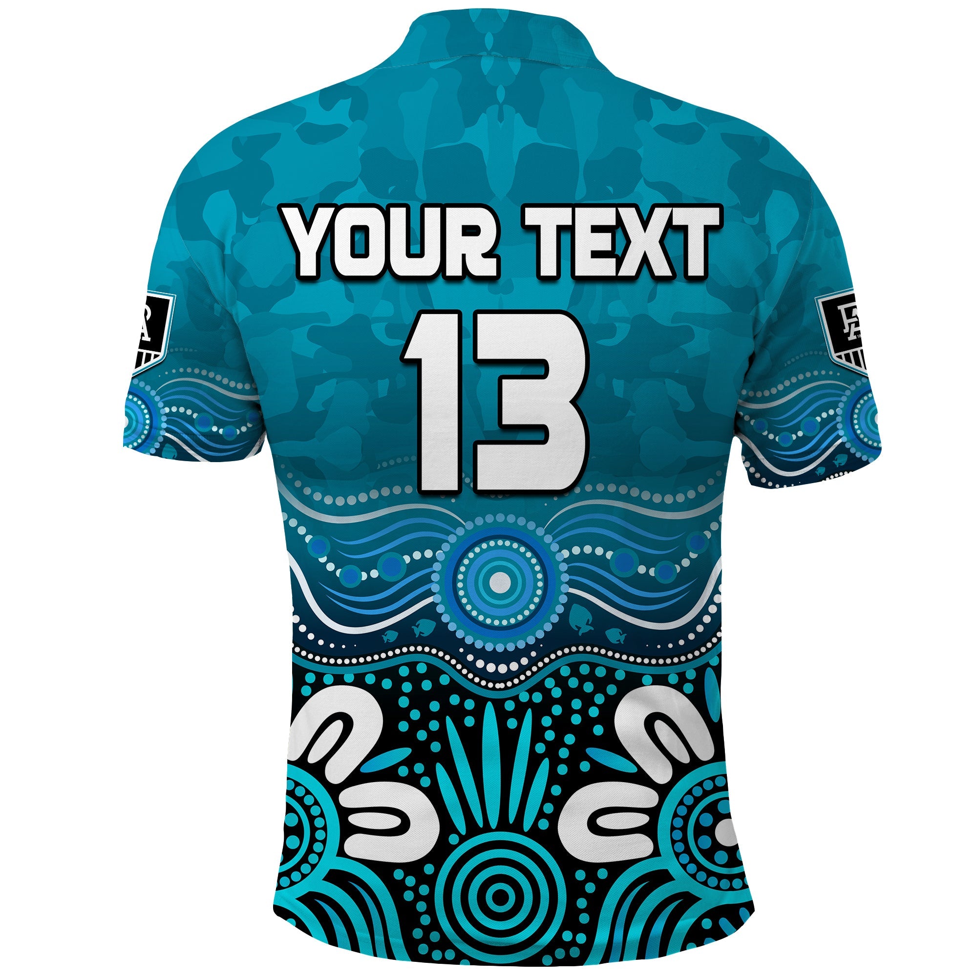 custom-text-and-number-power-anzac-2022-polo-shirt-port-adelaide-aboriginal-remember-them