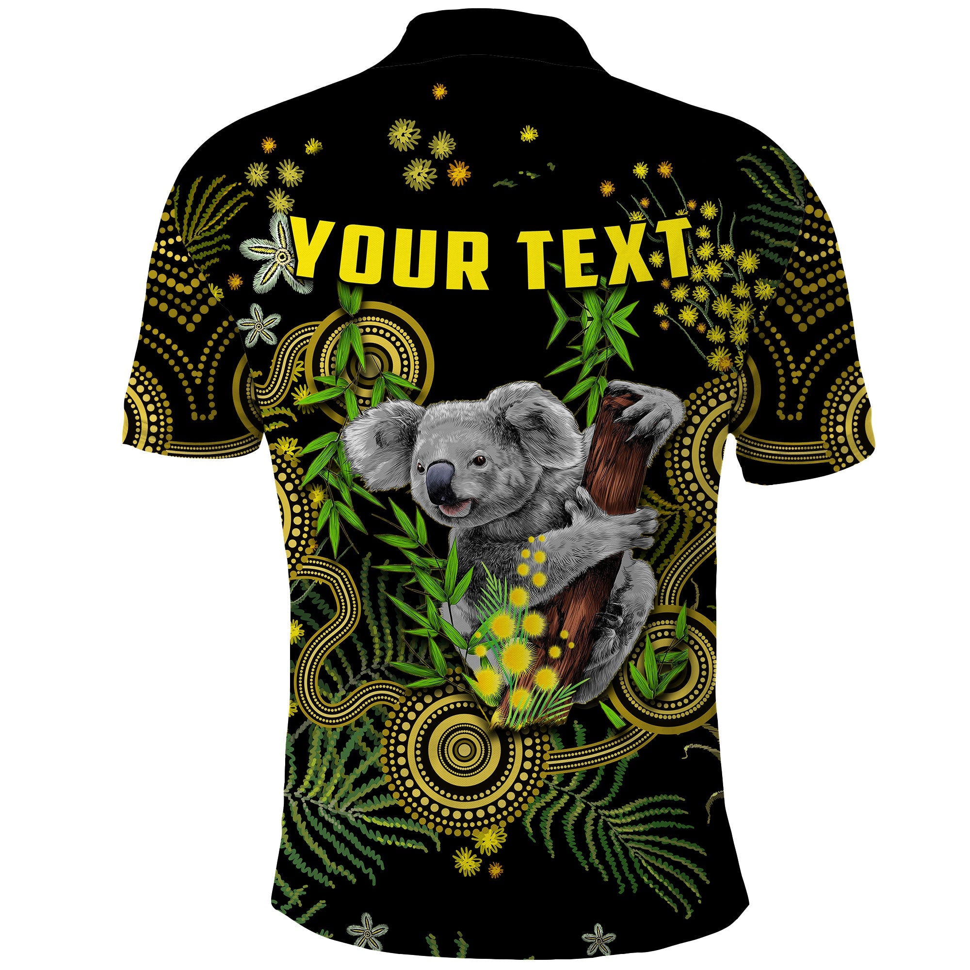 custom-personalised-golden-wattle-polo-shirt-australia-acacia-pycnantha-mix-aboriginal