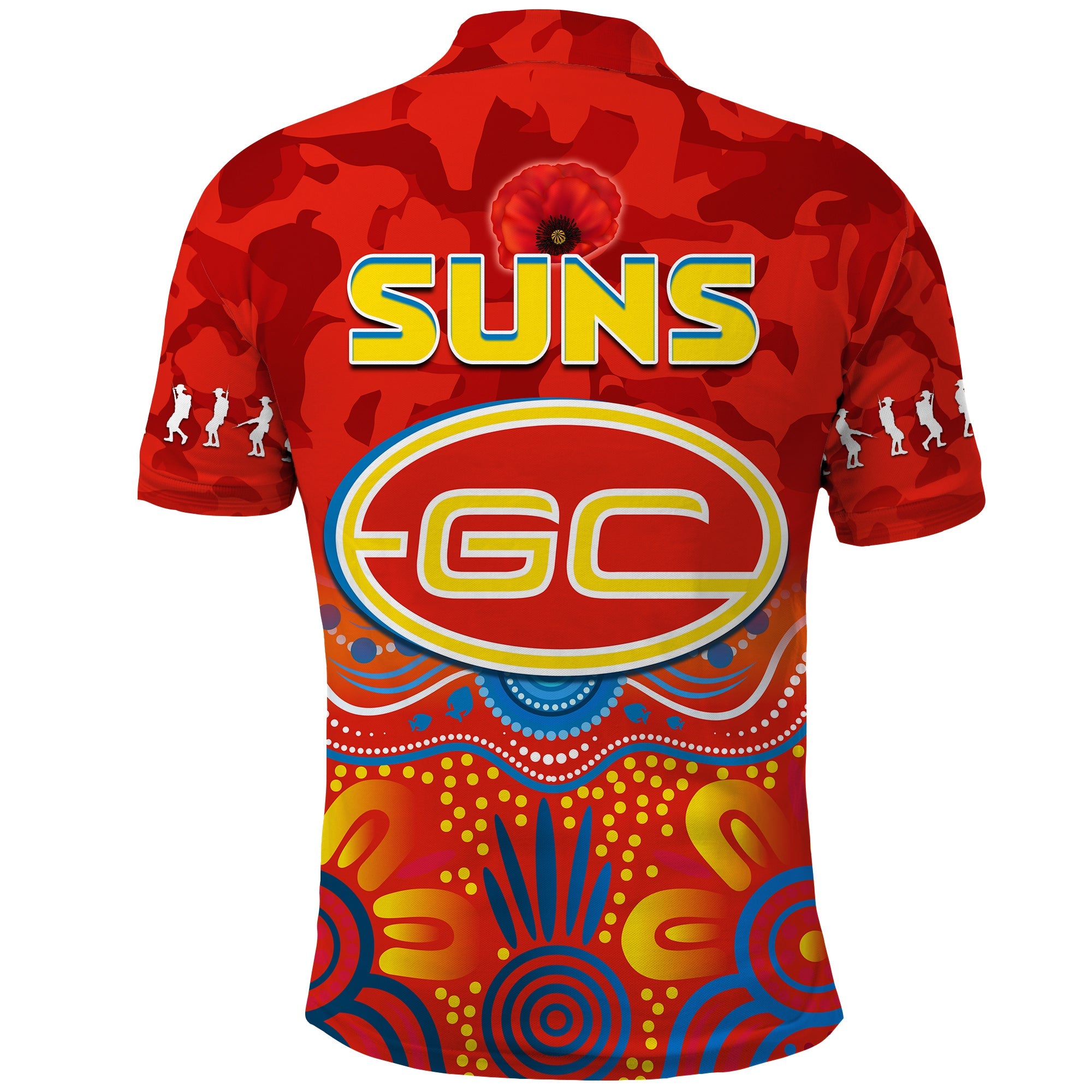 suns-anzac-2022-polo-shirt-gold-coast-aboriginal-poppy