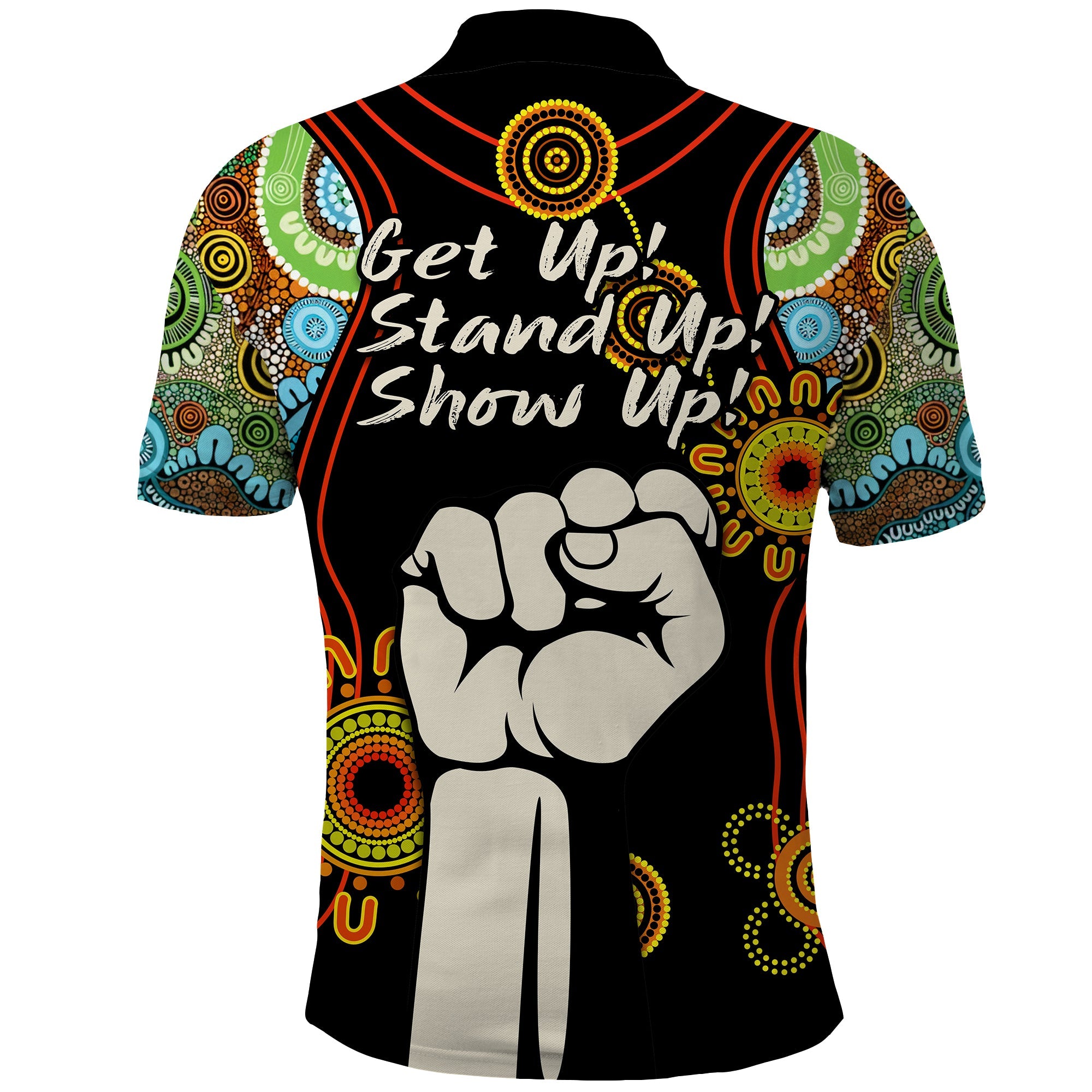 custom-personalised-naidoc-2022-polo-shirt-proud-history-of-getting-up-standing-up-and-showing-up