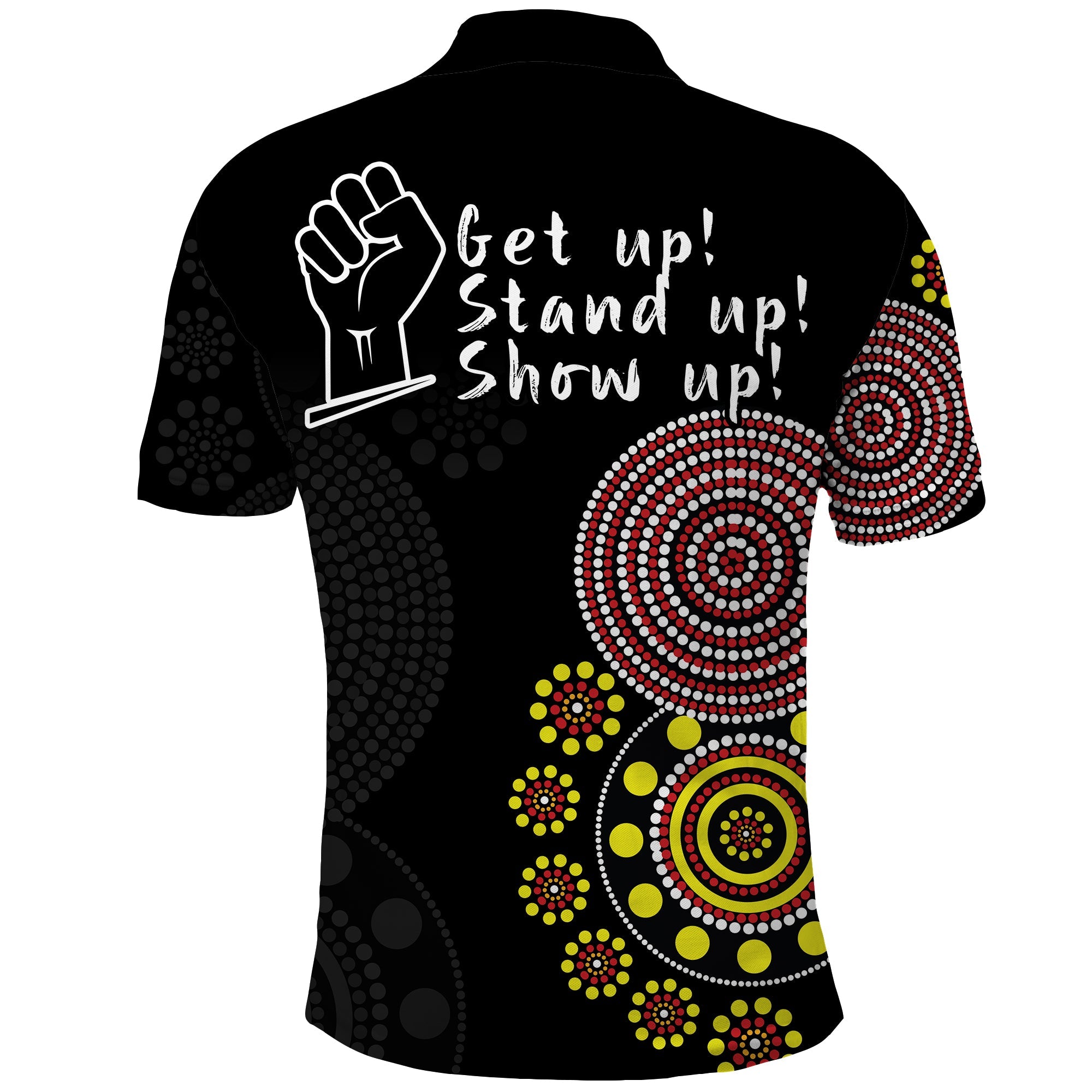 custom-personalised-naidoc-week-2022-polo-shirt-version-aboriginal-dot-get-up