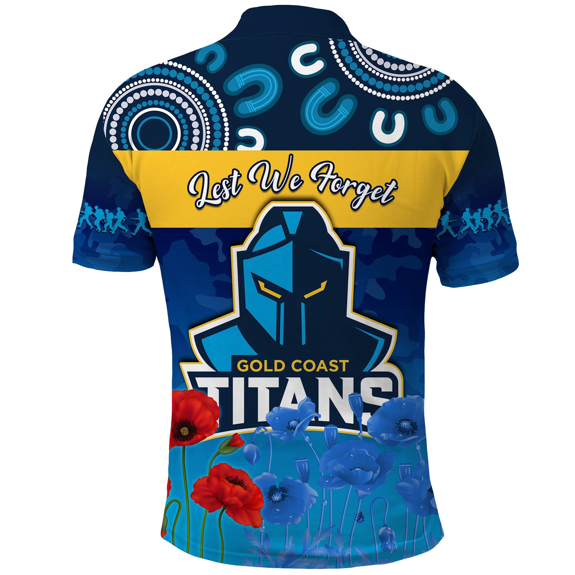 custom-personalised-titans-anzac-2022-polo-shirt-gold-coast-aboriginal-lest-we-forget