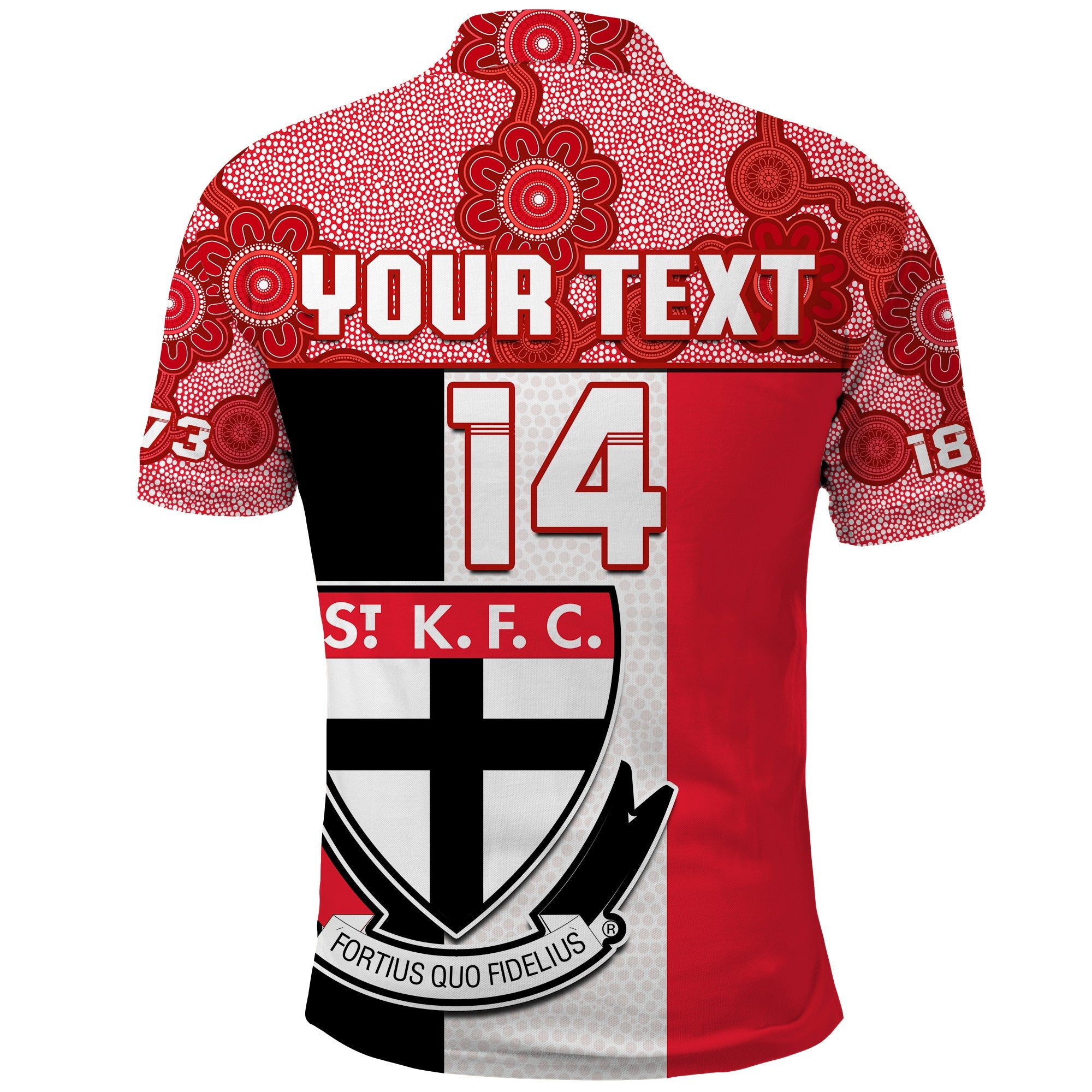 custom-text-and-number-saints-football-polo-shirt-st-kilda-1873-aboriginal-dot-painting