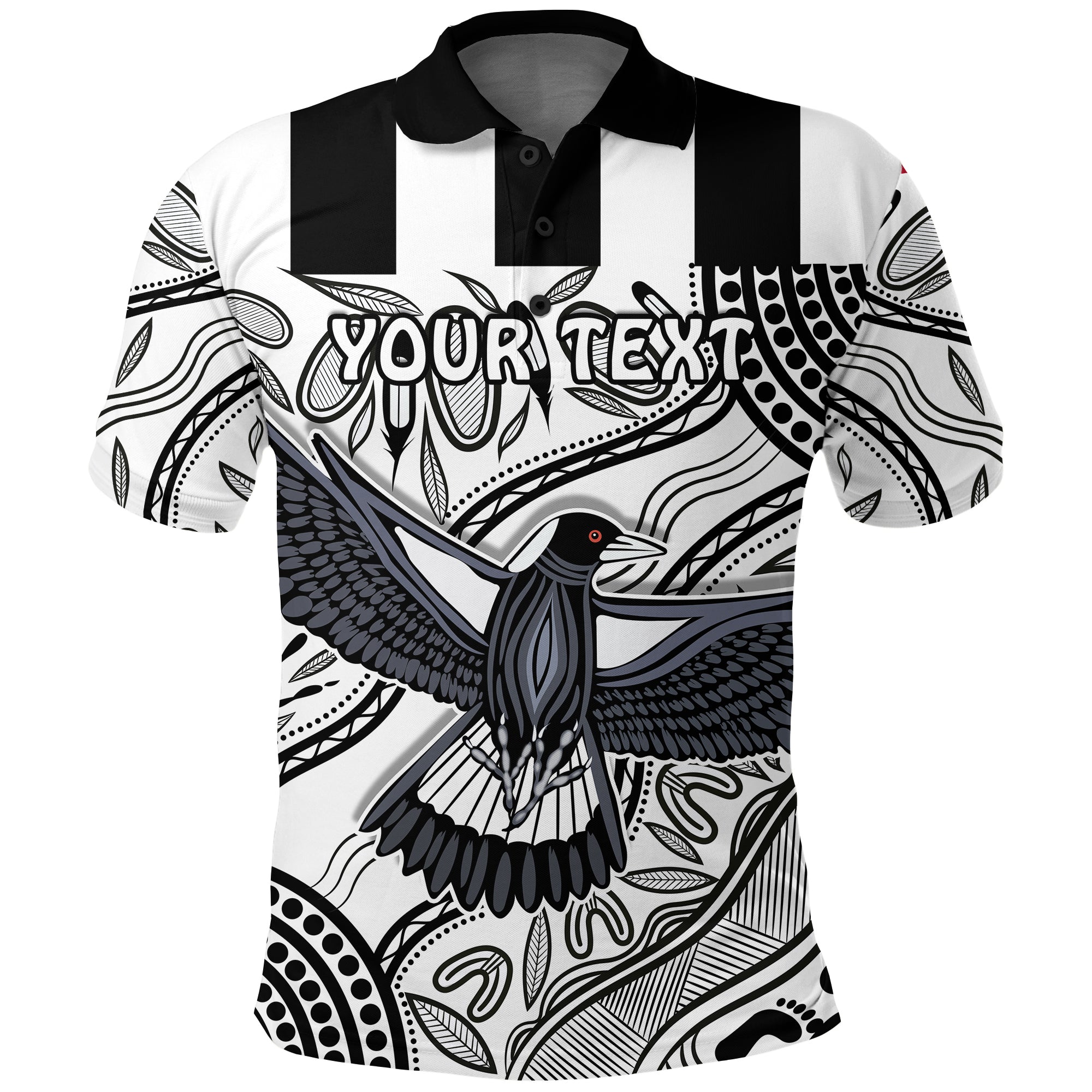 custom-personalised-magpies-lovers-polo-shirt-collingwood-forever