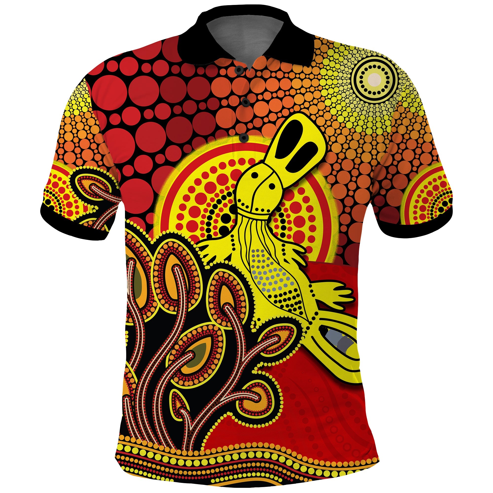 custom-personalised-aboriginal-platypus-polo-shirt-tree-on-the-hill-sunshine