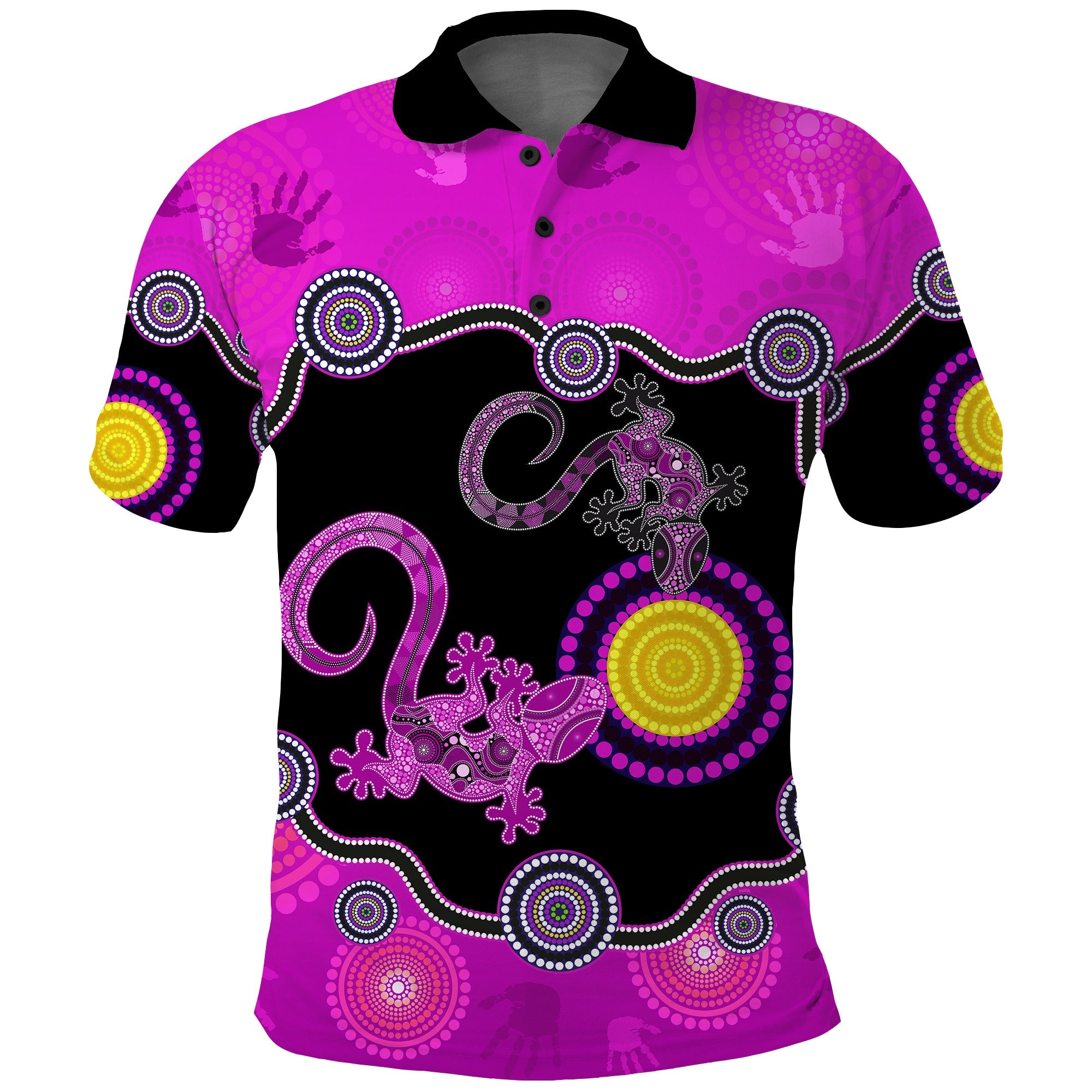 custom-personalised-aboriginal-lizard-polo-shirt-attracted-australia-version-purple