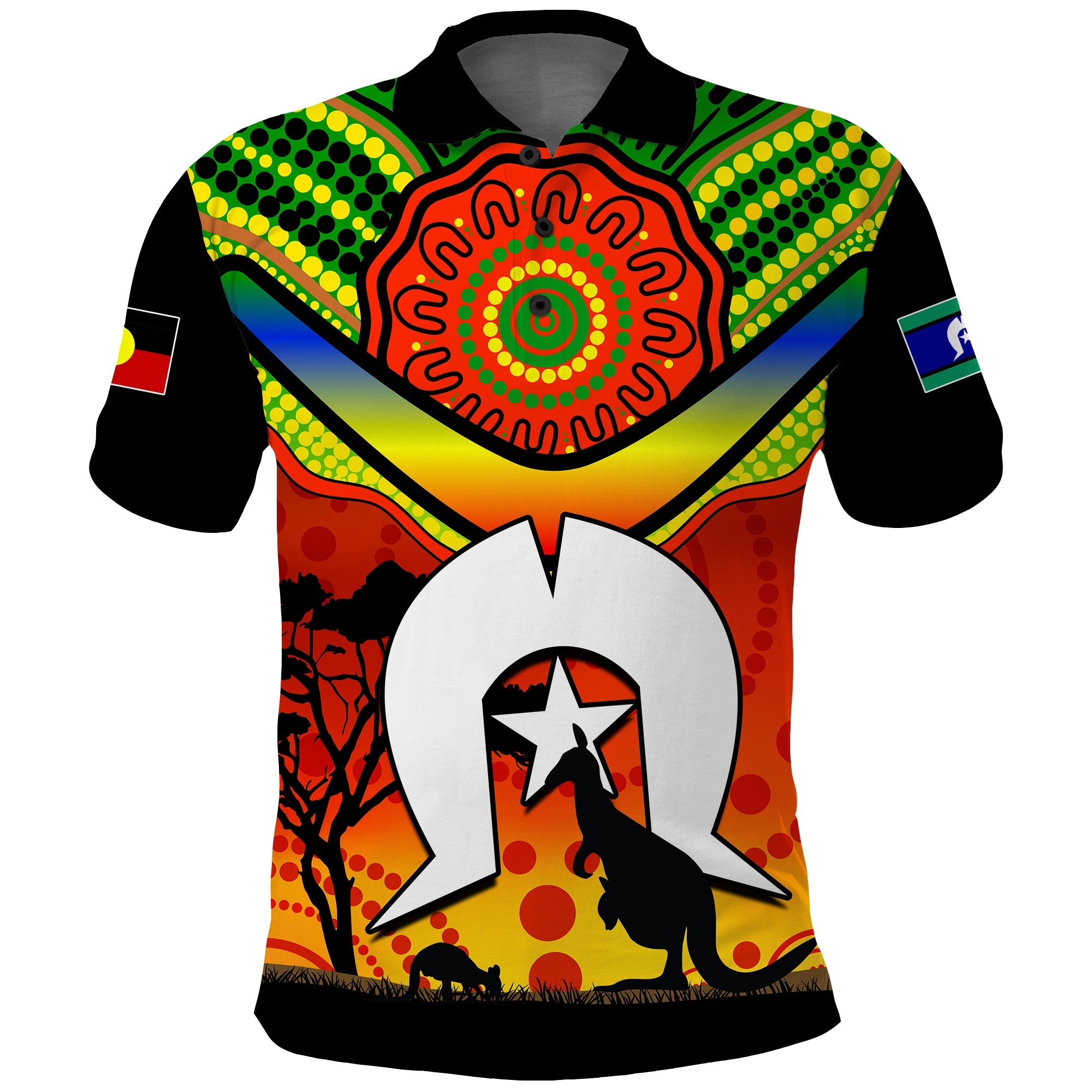 naidoc-week-2022-polo-shirt-dhari-aboriginal-get-up-stand-up-show-up