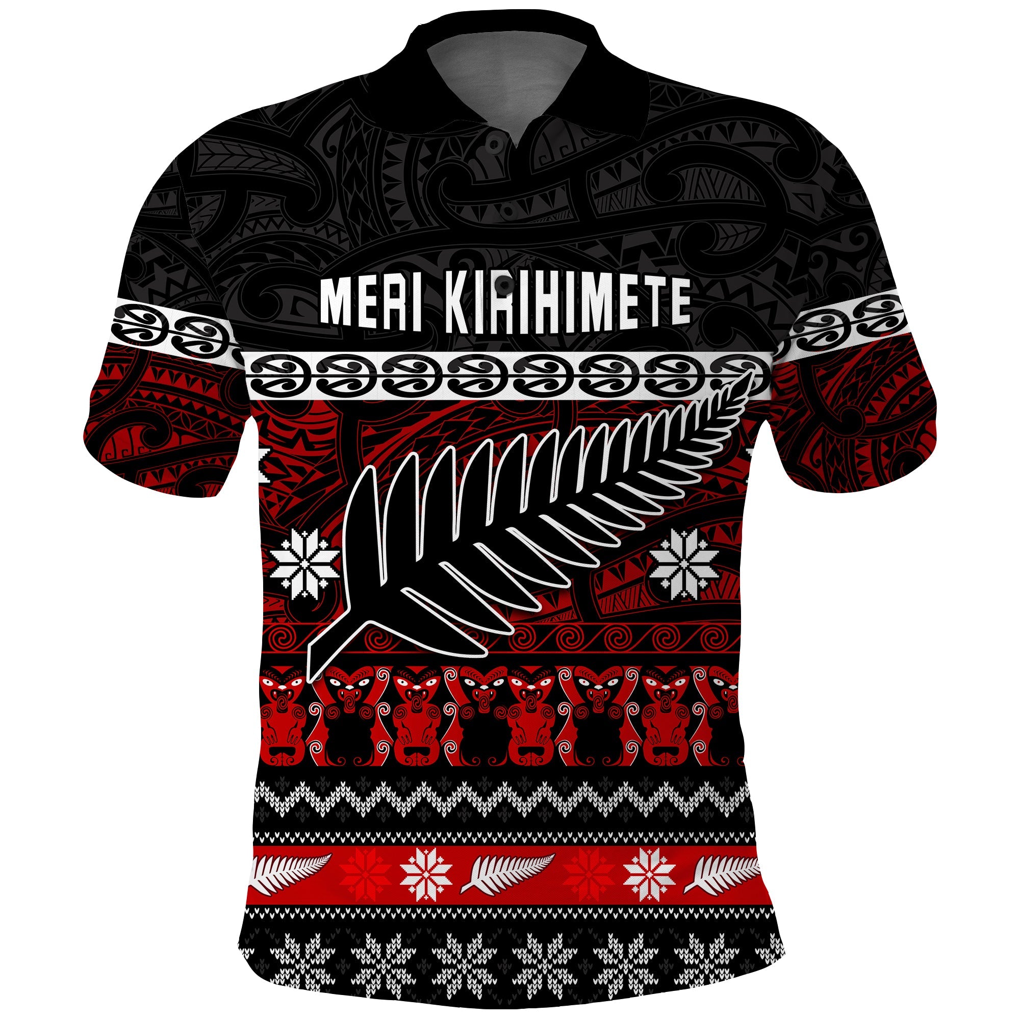 new-zealand-silver-fern-christmas-polo-shirt-maori-meri-kirihimete