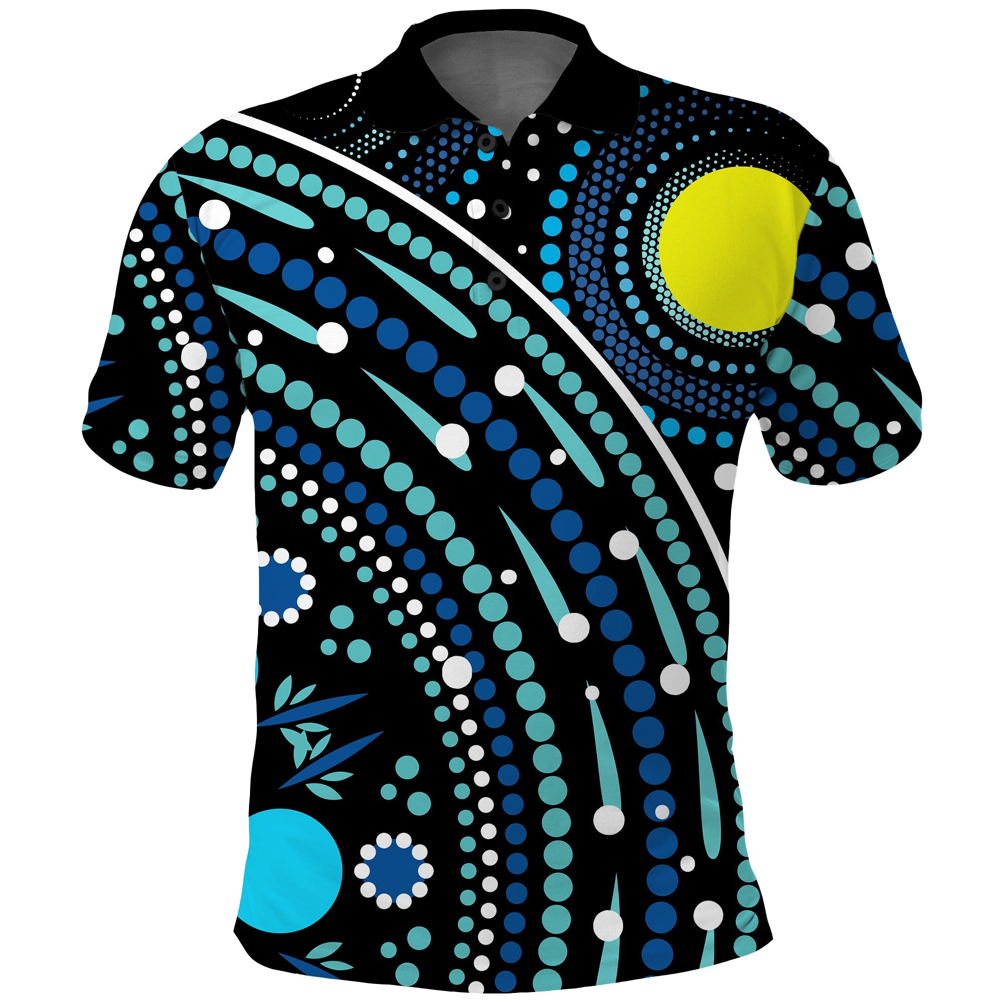 aboriginal-polo-shirt-river-of-life