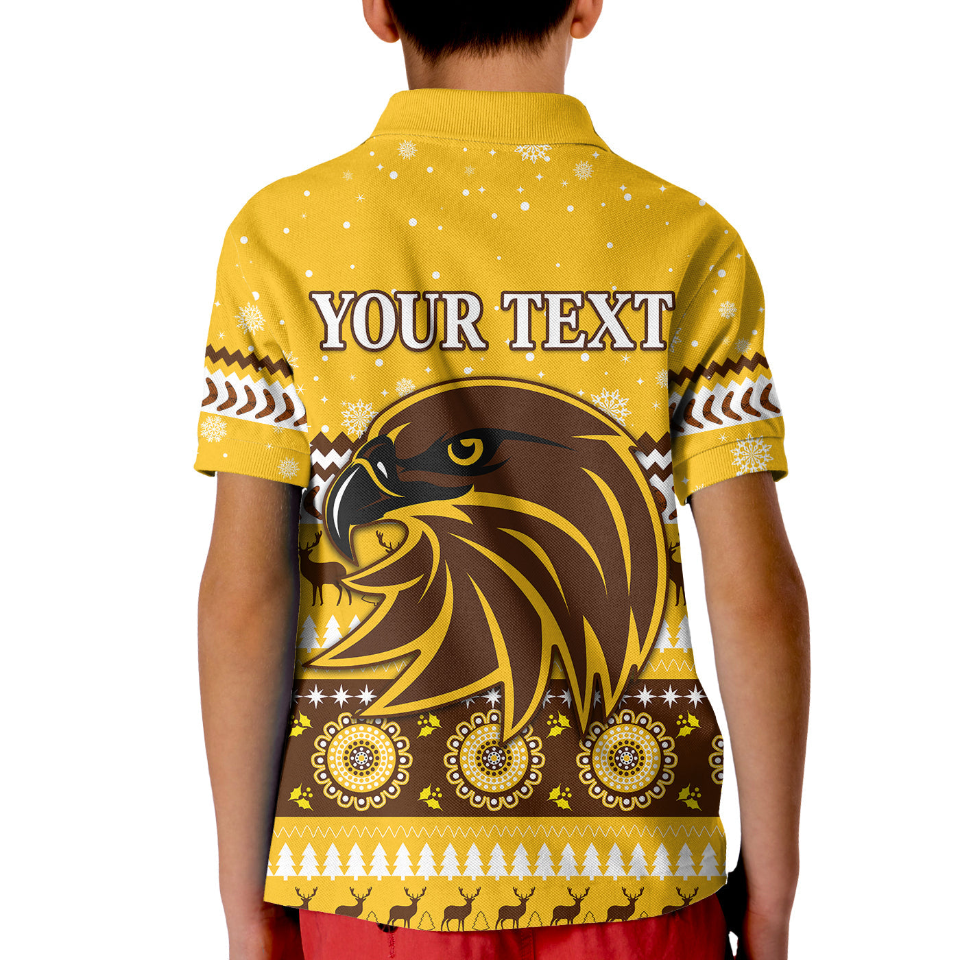 custom-personalised-hawks-christmas-polo-shirt-kid-indigenous-hawthorn-football