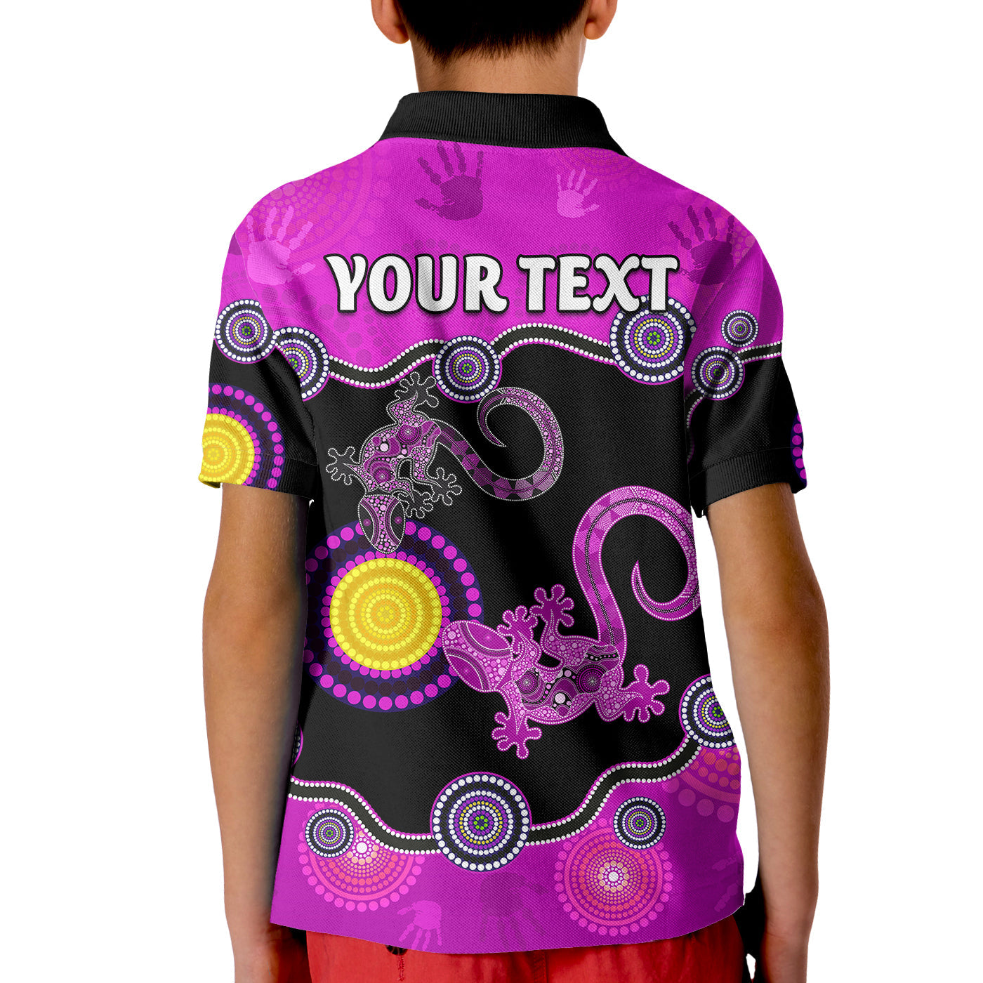 custom-personalised-aboriginal-lizard-polo-shirt-kid-attracted-australia-version-purple