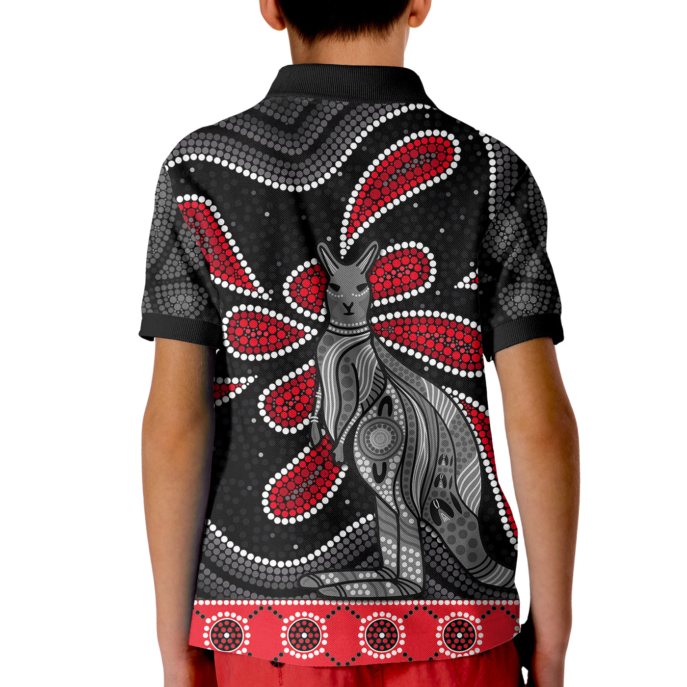 custom-personalised-aboriginal-boomerang-polo-shirt-kid-kangaroo-australia