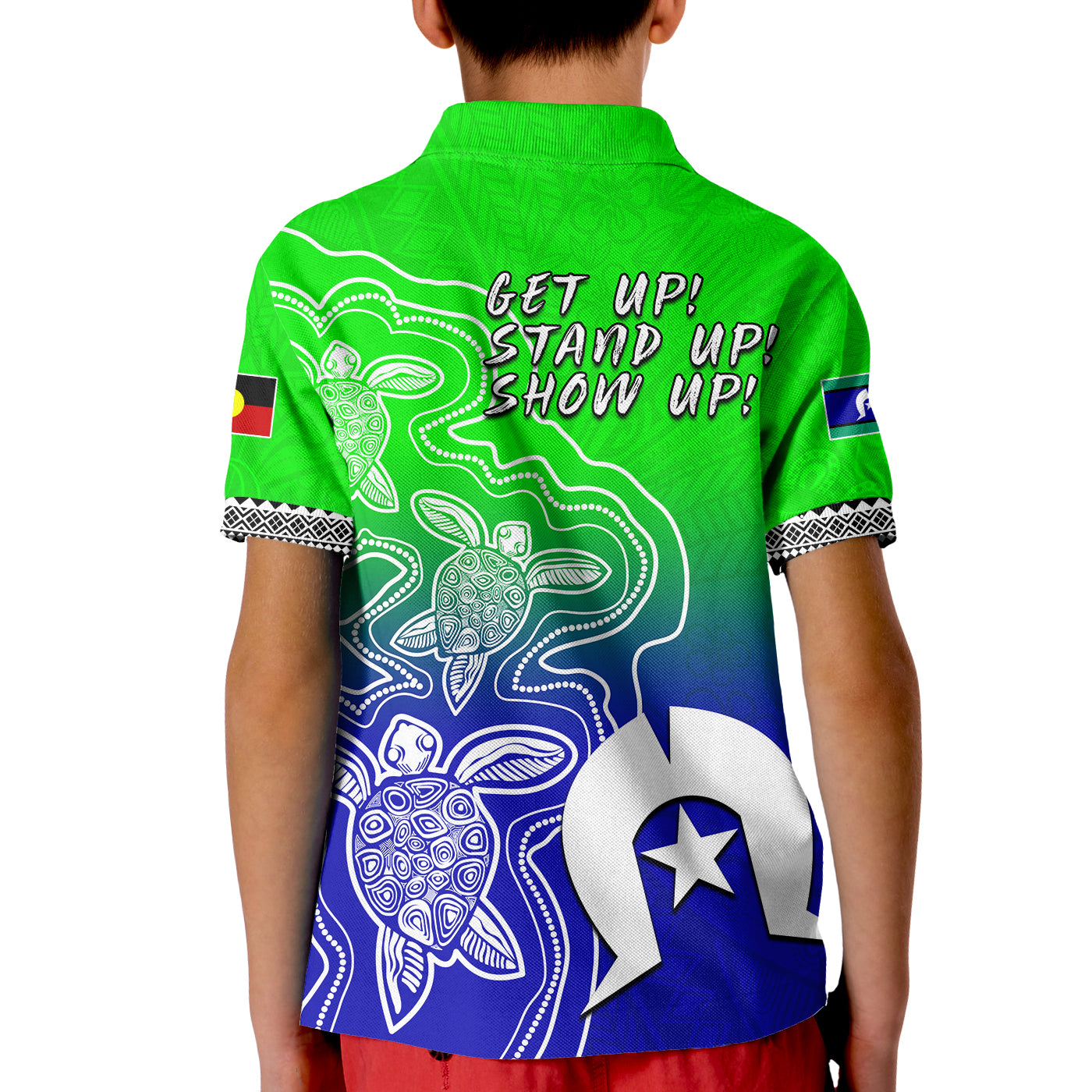 naidoc-week-2022-polo-shirt-kid-torres-strait-islanders-with-aboriginal-turtles