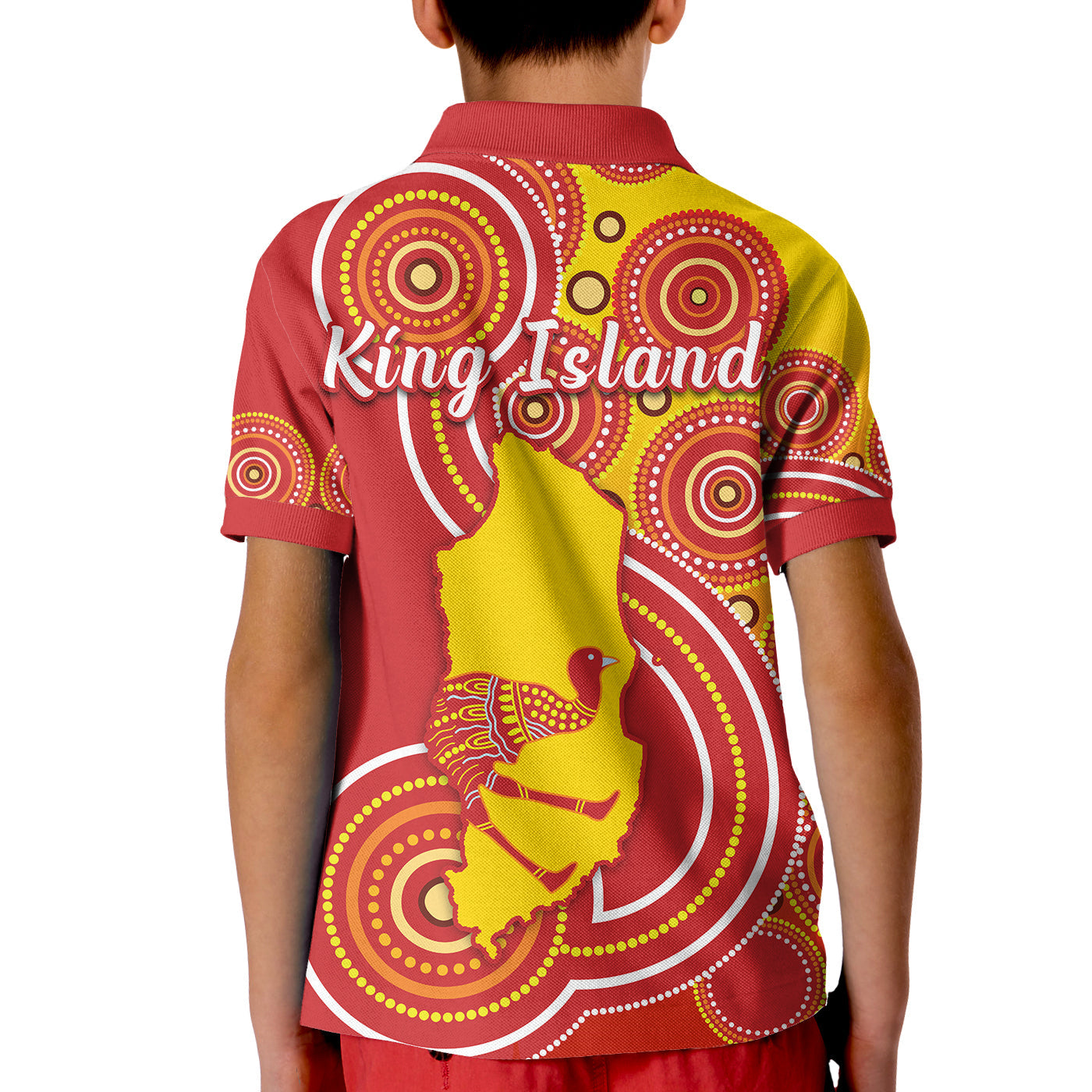 king-island-polo-shirt-kid-emu-aboriginal-tasmania-australia