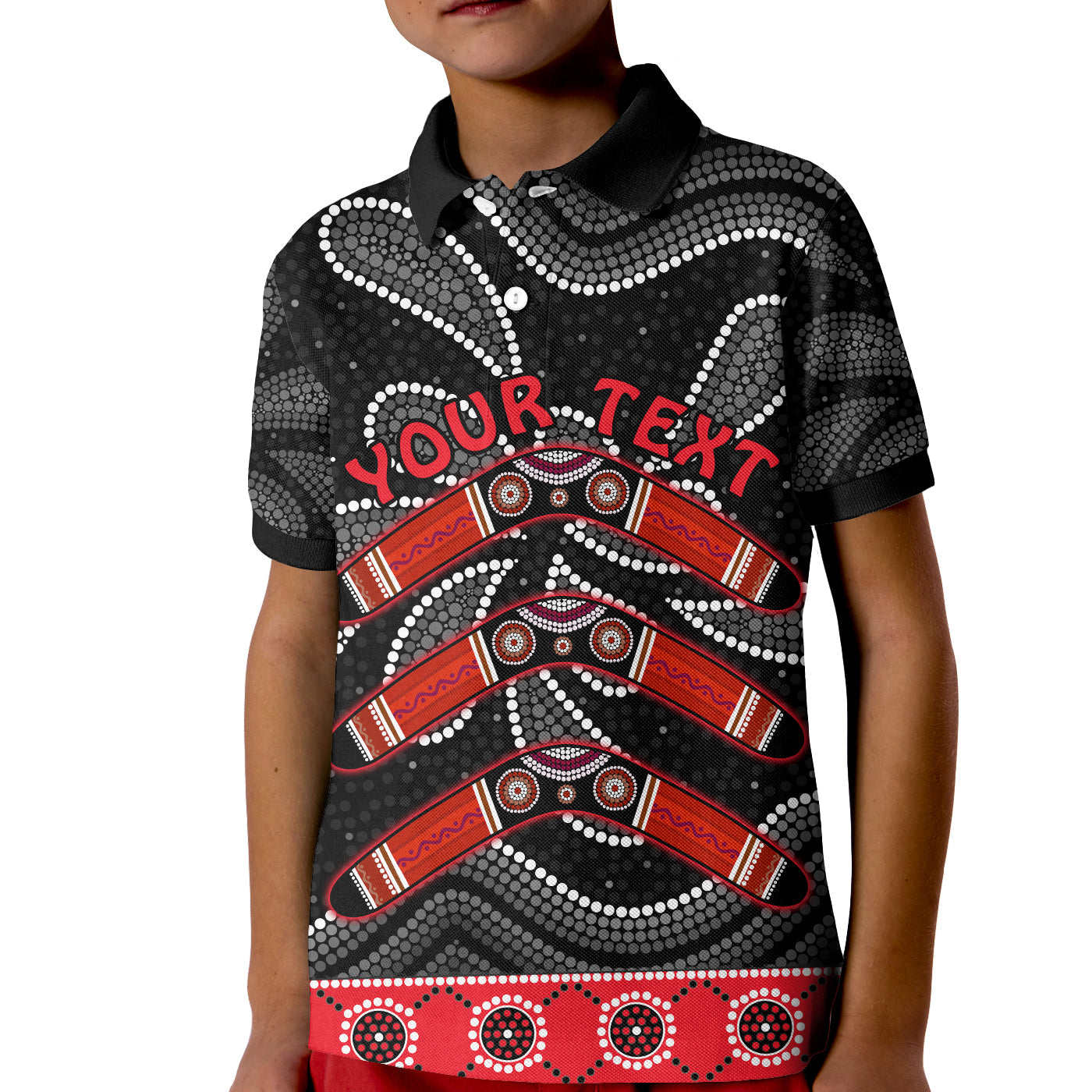 custom-personalised-aboriginal-boomerang-polo-shirt-kid-kangaroo-australia