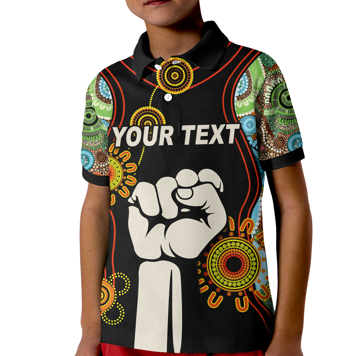 custom-personalised-naidoc-2022-polo-shirt-proud-history-of-getting-up-standing-up-and-showing-up