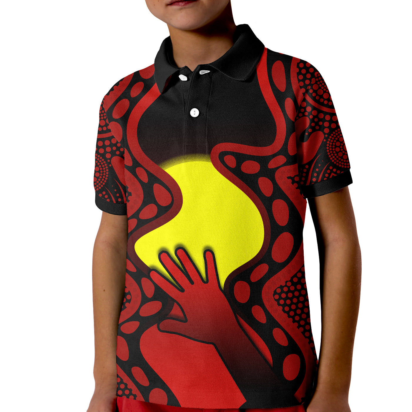 custom-personalised-aboriginal-australians-polo-shirt-kid-simple-but-significant