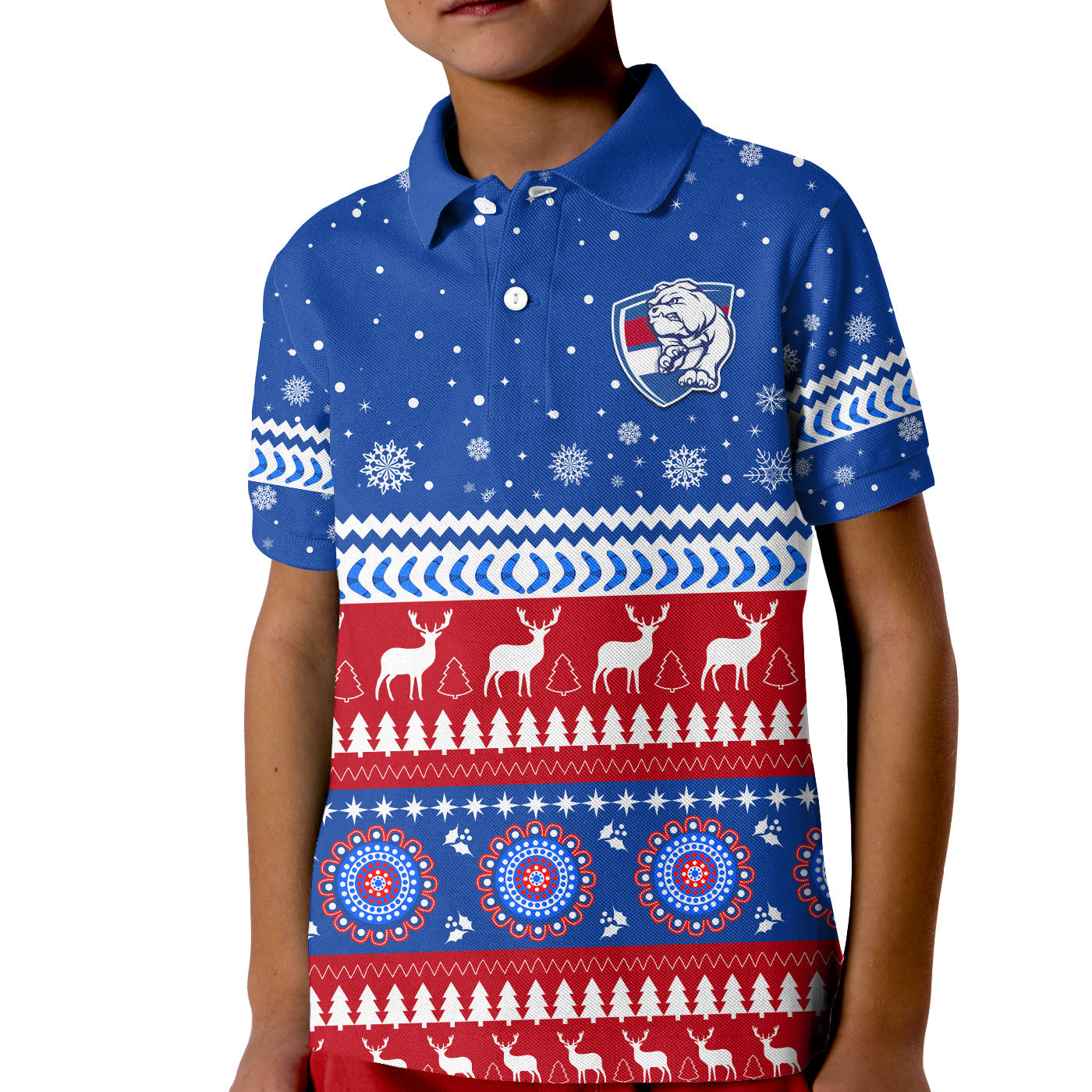 bulldogs-football-christmas-polo-shirt-kid-western-bulldogs