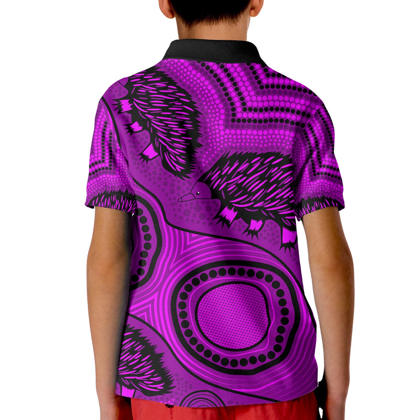 echidna-aboriginal-polo-shirt-kid-style-no-4