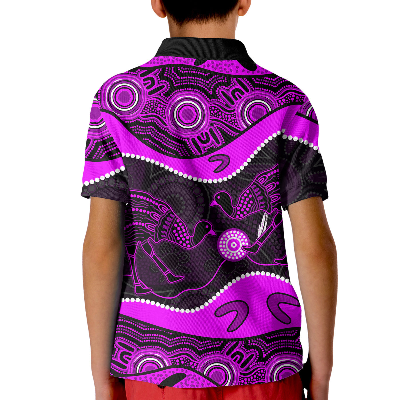 emu-aboriginal-polo-shirt-kid-style-no-1