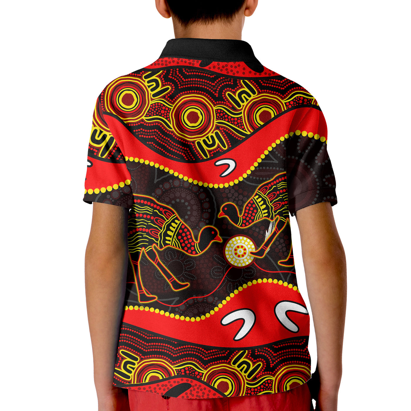 emu-aboriginal-polo-shirt-kid-style-no-2