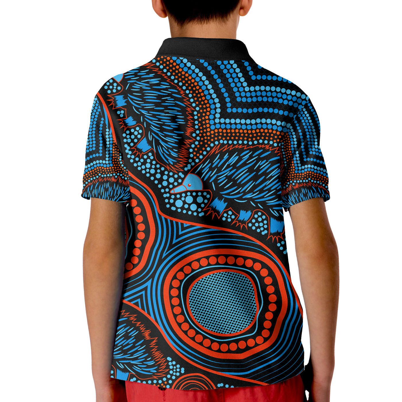 echidna-aboriginal-polo-shirt-kid-style-no-3