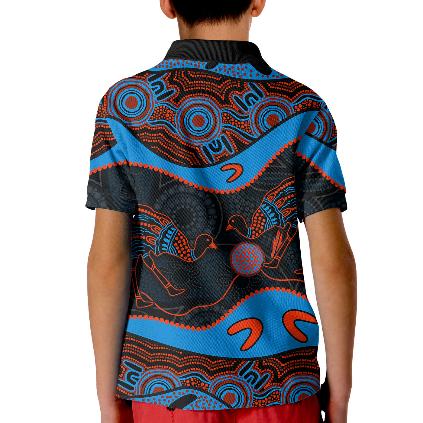 emu-aboriginal-polo-shirt-kid-style-no-5