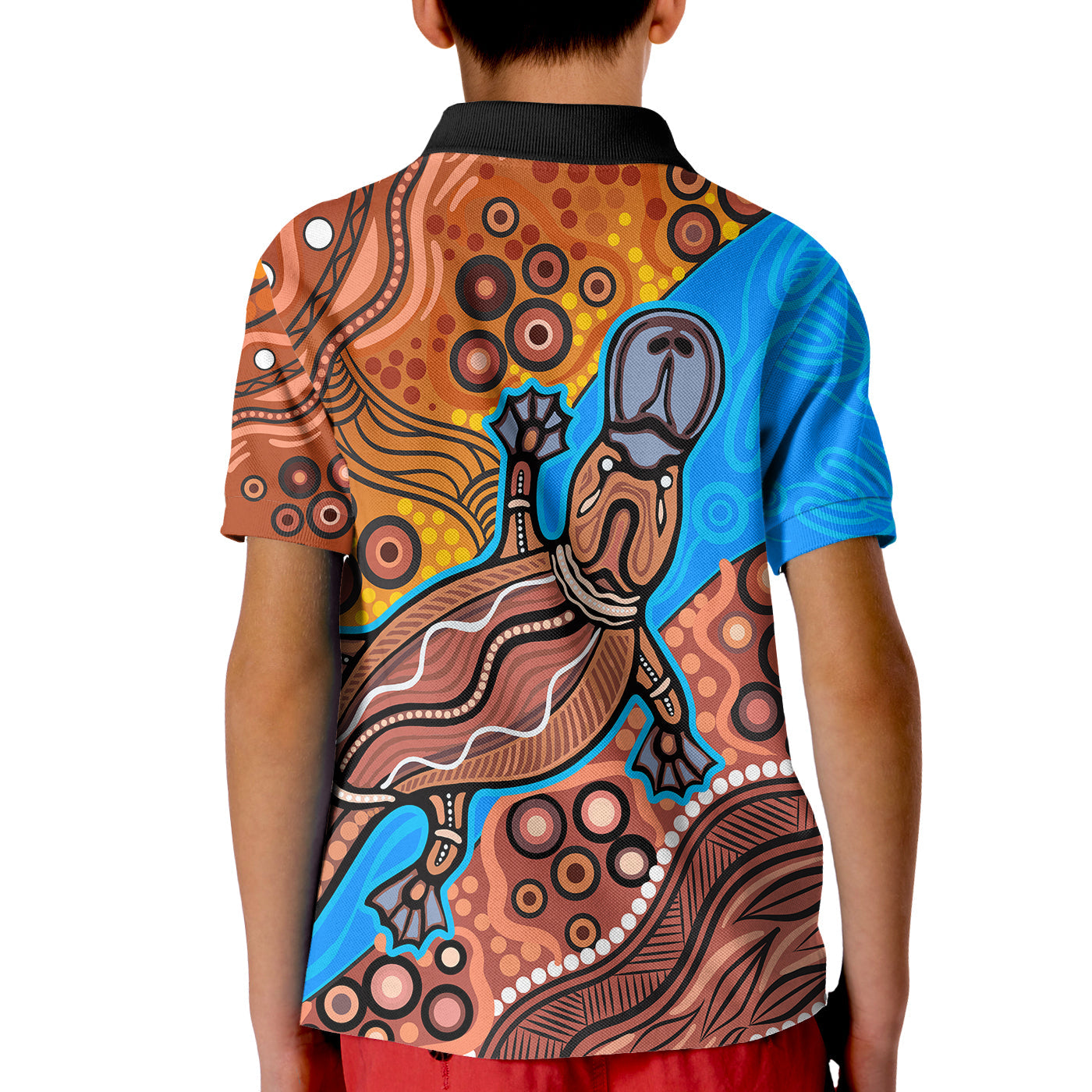 aboriginal-platypus-polo-shirt-kid-tribal-no-5