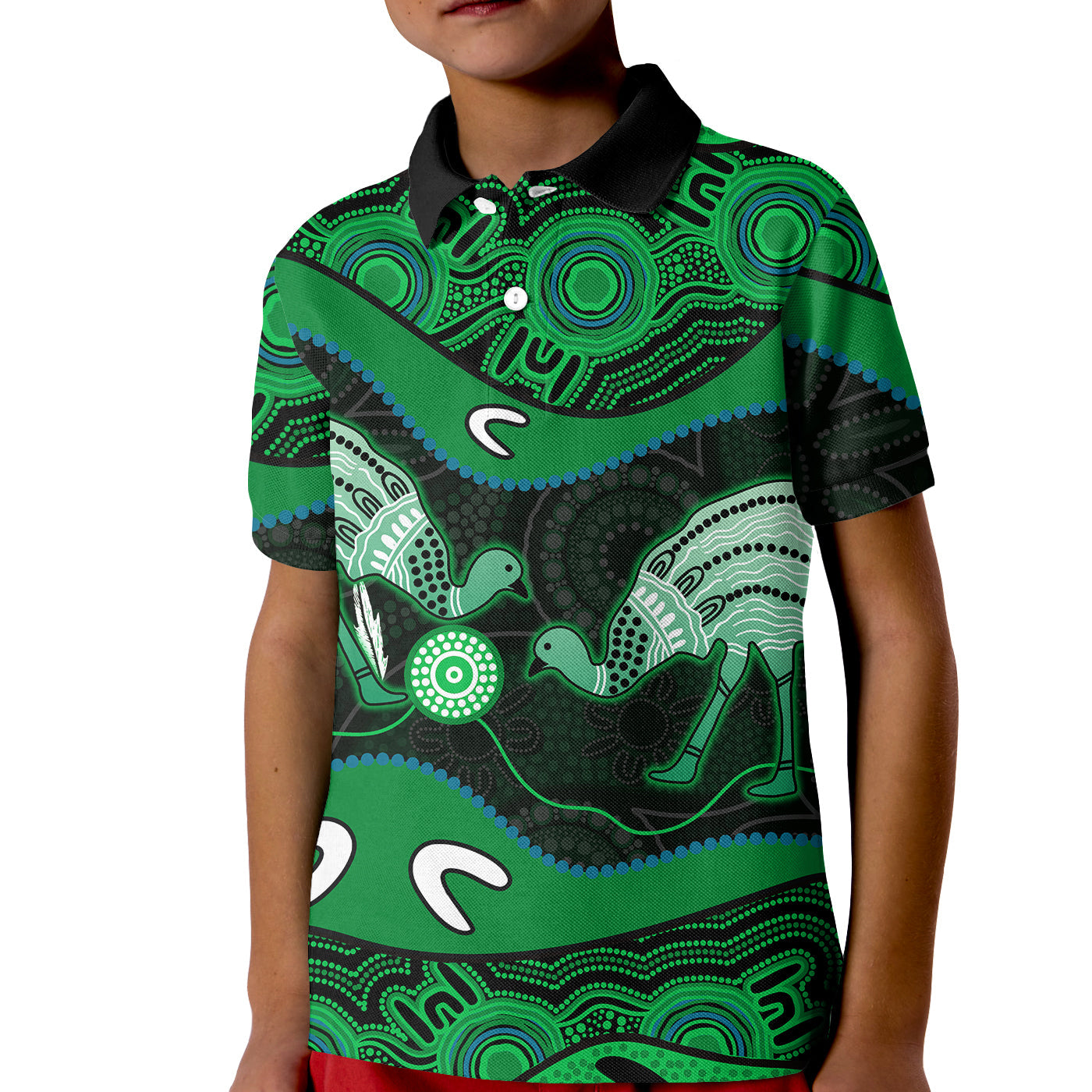 emu-aboriginal-polo-shirt-kid-style-no-3