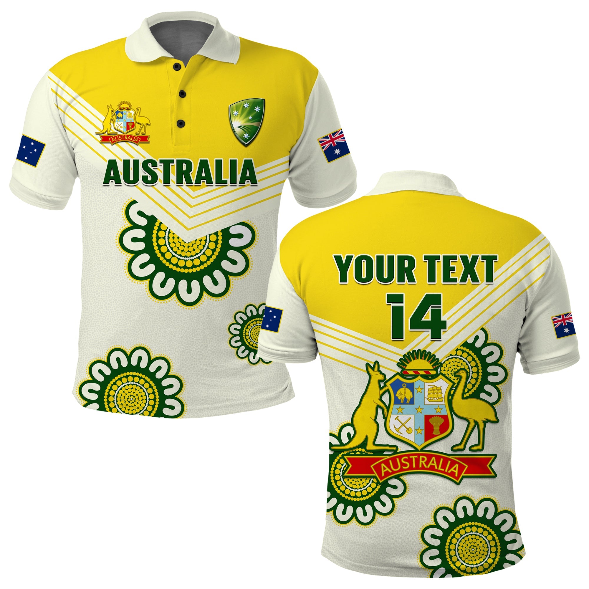 custom-text-and-number-australia-cricket-polo-shirt-boxing-day-test-aussie-indigenous