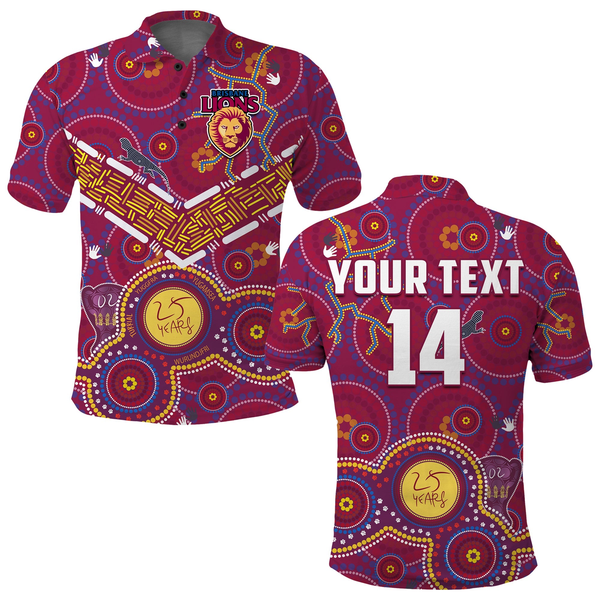 custom-text-and-number-brisbane-football-polo-shirt-indigenous-pattern-go-lions-unique-version