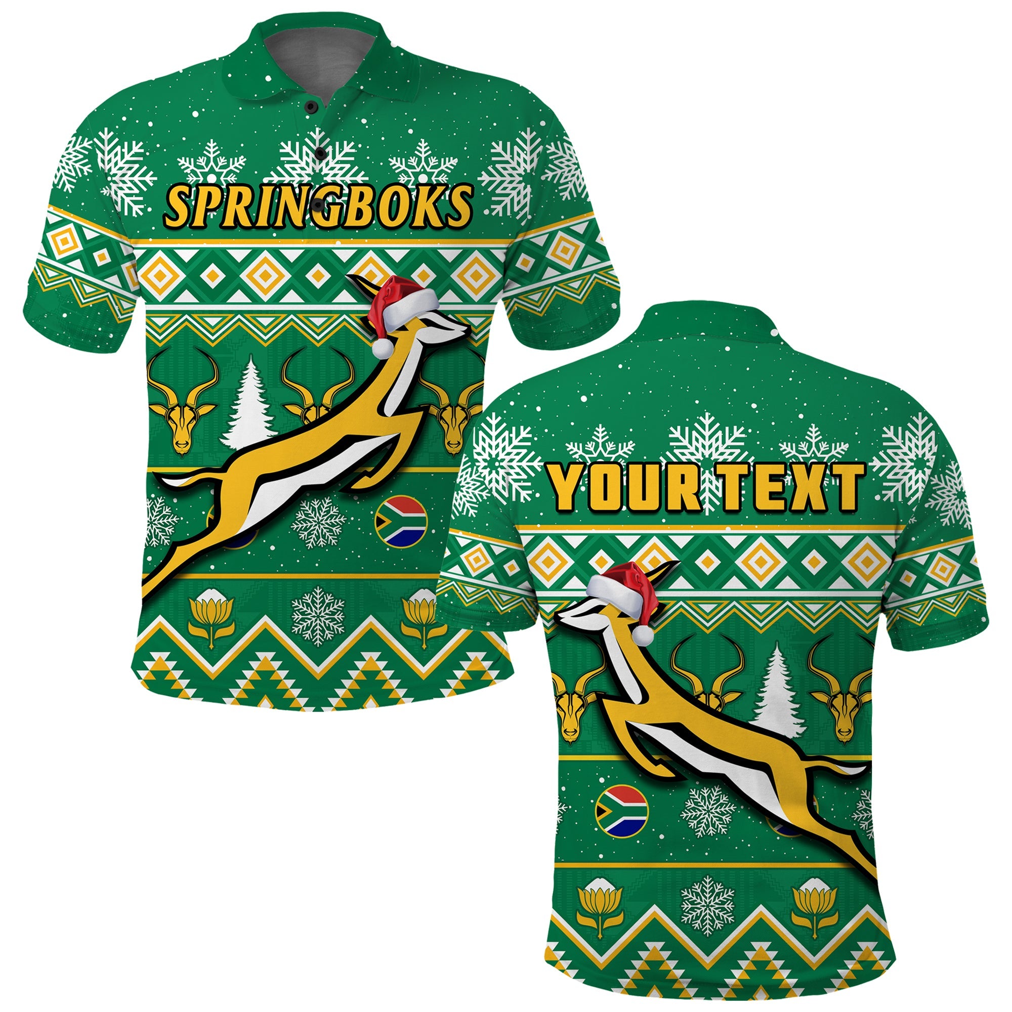 custom-personalised-south-africa-rugby-christmas-polo-shirt-springboks-geseende-kersfees