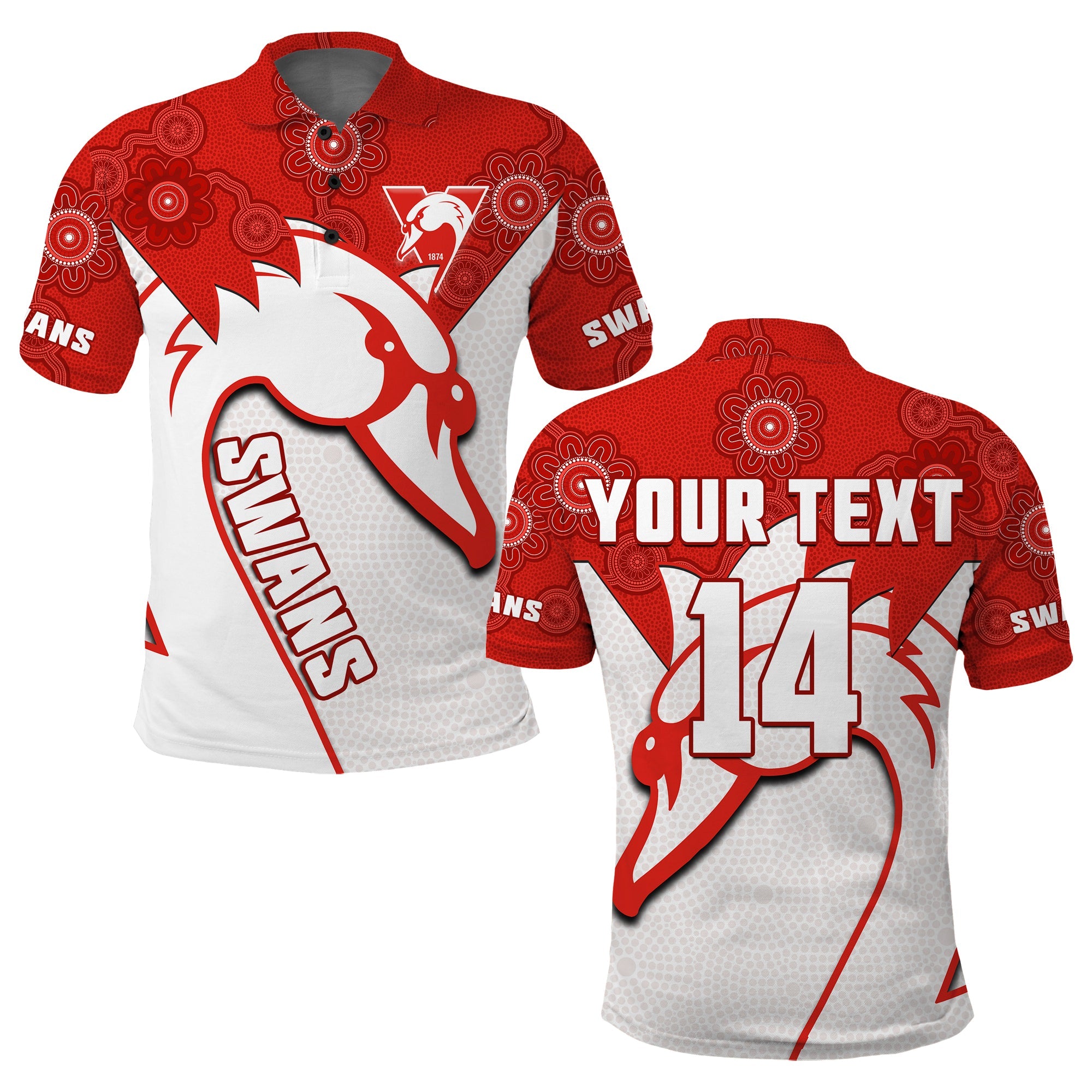 custom-text-and-number-sydney-football-polo-shirt-swans-1874-dot-painting-artsy