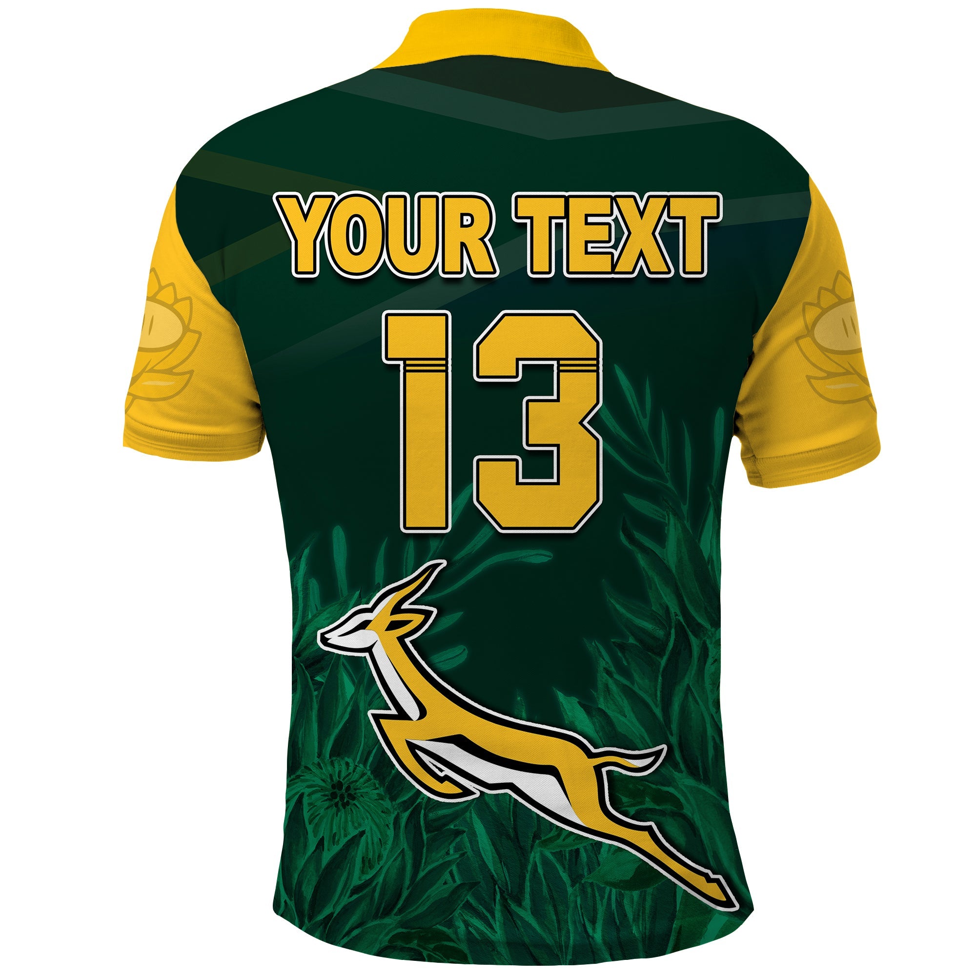 custom-text-and-number-south-africa-rugby-polo-shirt-springboks-king-protea-go-bokke