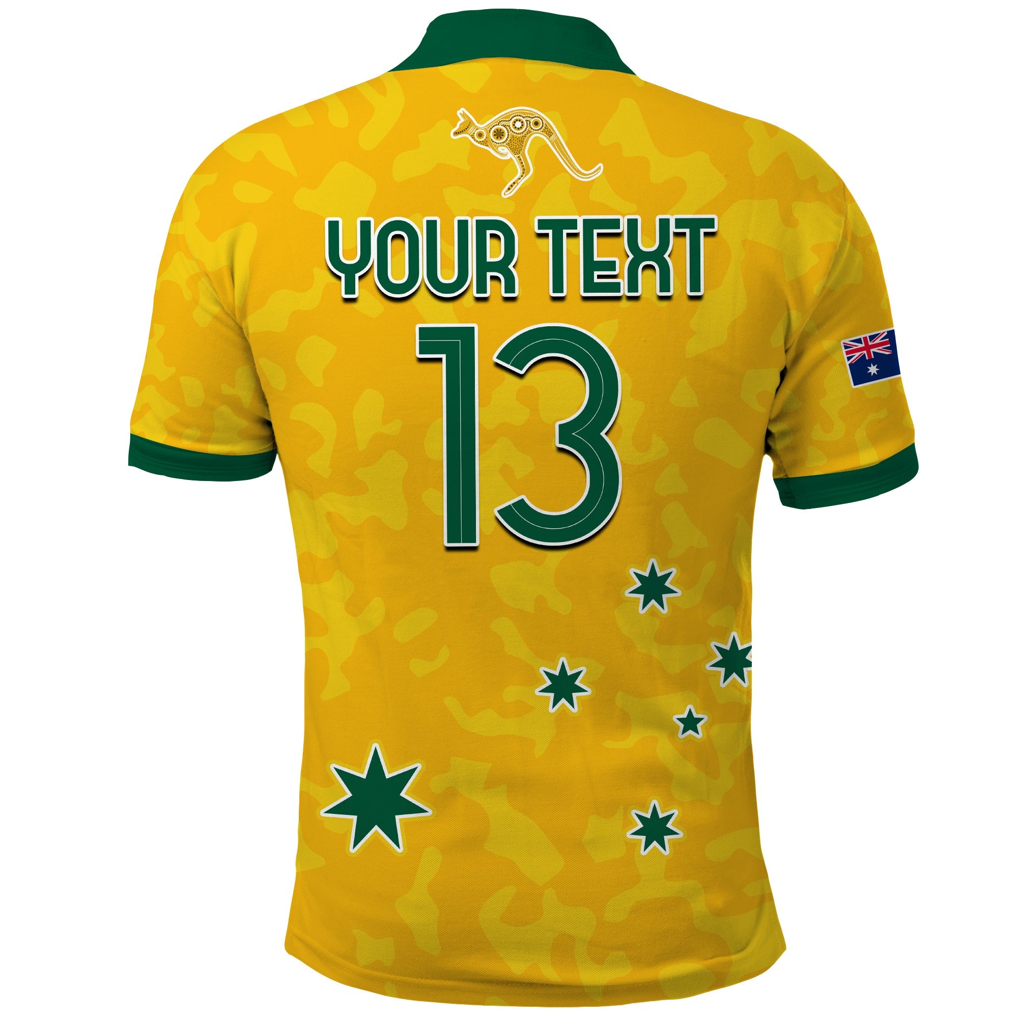 custom-text-and-number-australia-soccer-polo-shirt-world-cup-football-2022-socceroos-with-kangaroos