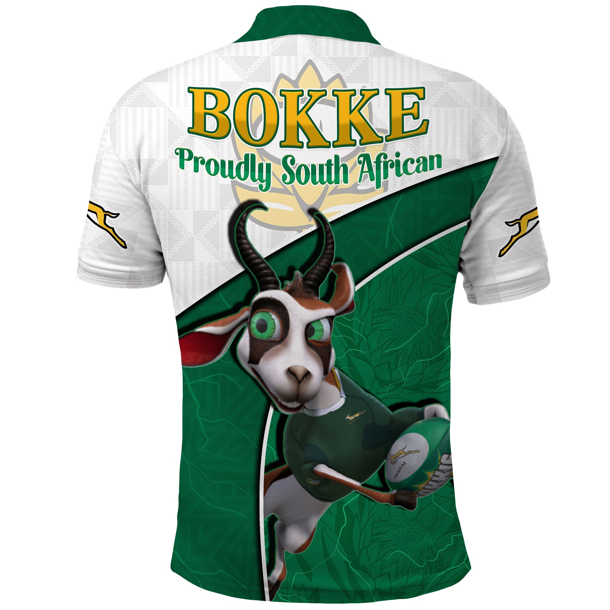 custom-personalised-south-africa-rugby-polo-shirt-proudly-springboks-cartoon-bokke-african-pattern