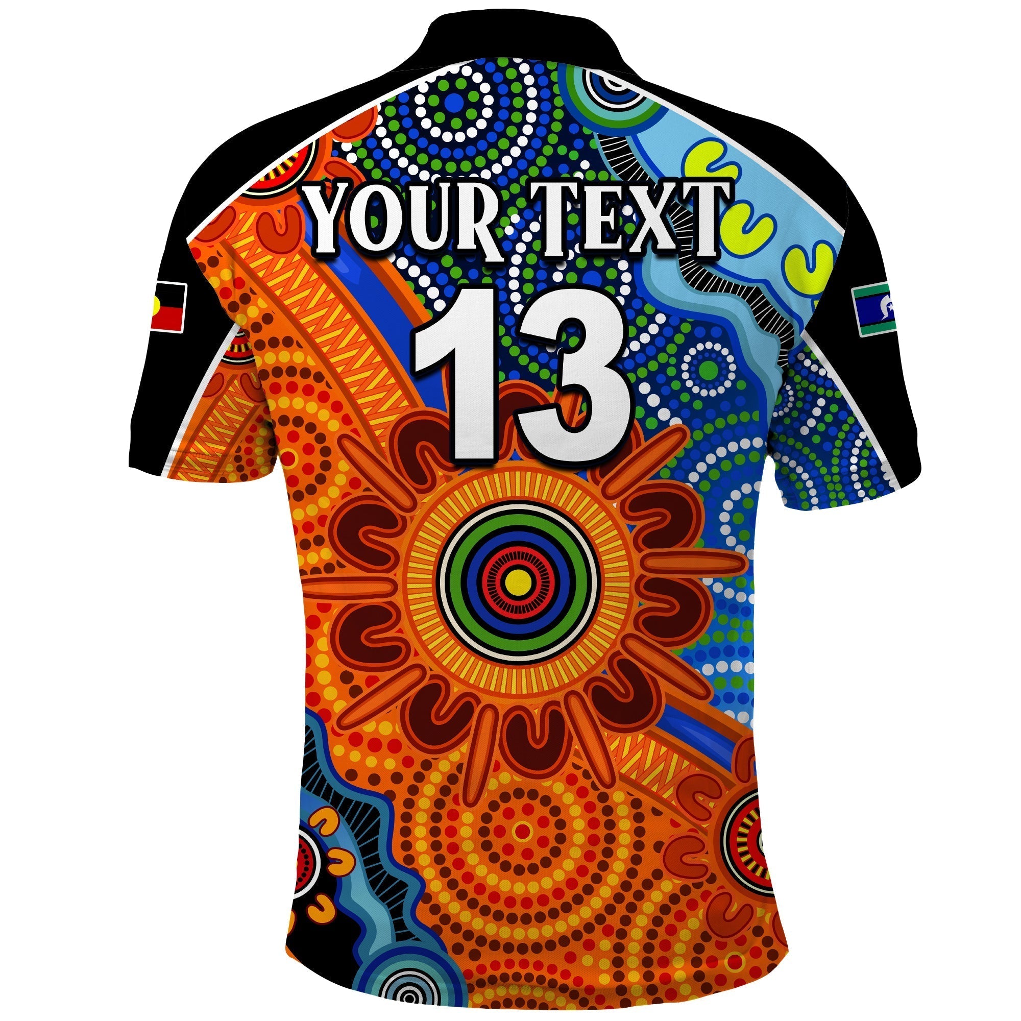 custom-text-and-number-naidoc-week-2022-polo-shirt-aboriginal-and-torres-strait-islanders-together