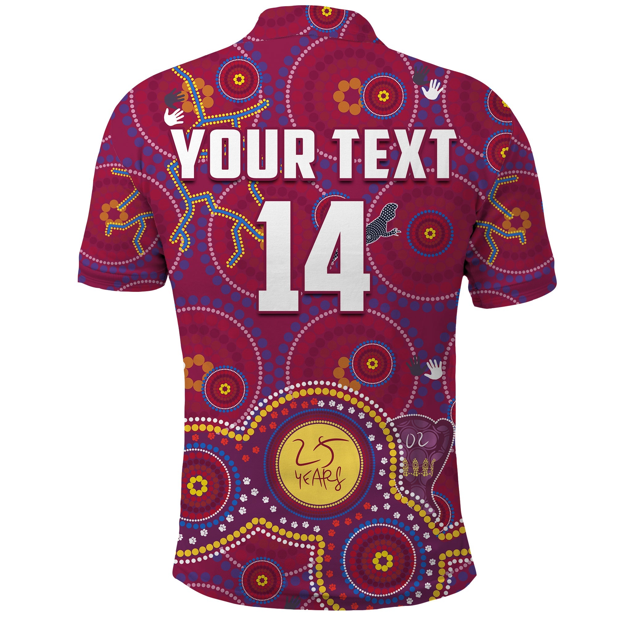 custom-text-and-number-brisbane-football-polo-shirt-indigenous-pattern-go-lions-unique-version