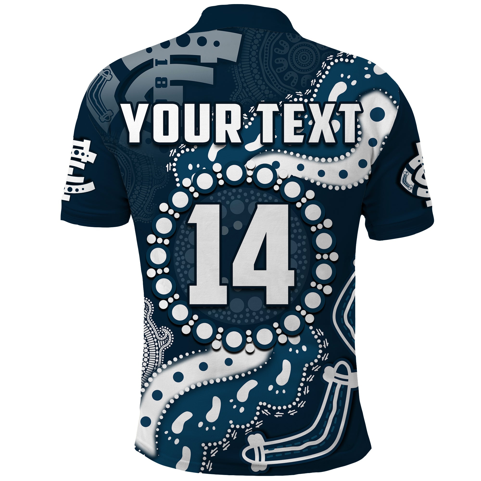 custom-text-and-number-carlton-football-polo-shirt-blues-1864-boomerang-indigenous-artsy