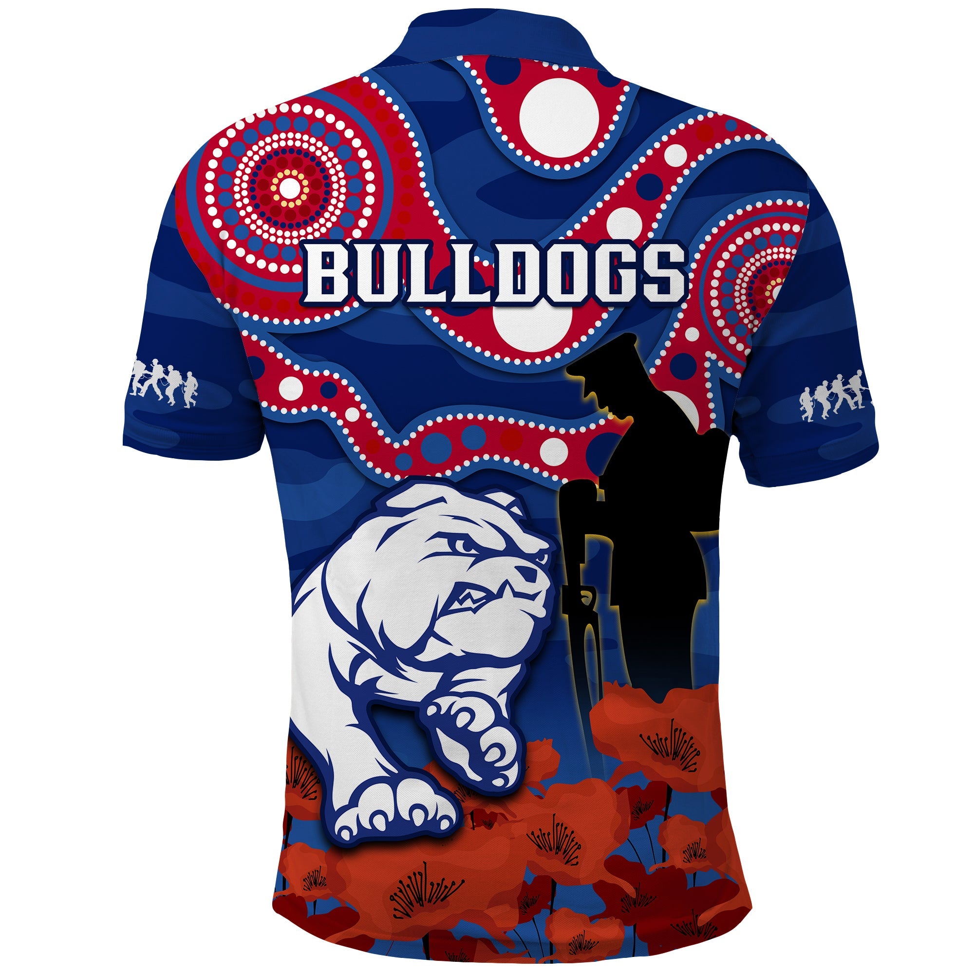 western-bulldogs-football-anzac-2023-polo-shirt-doggies-aboriginal-mix-poppy-camouflage