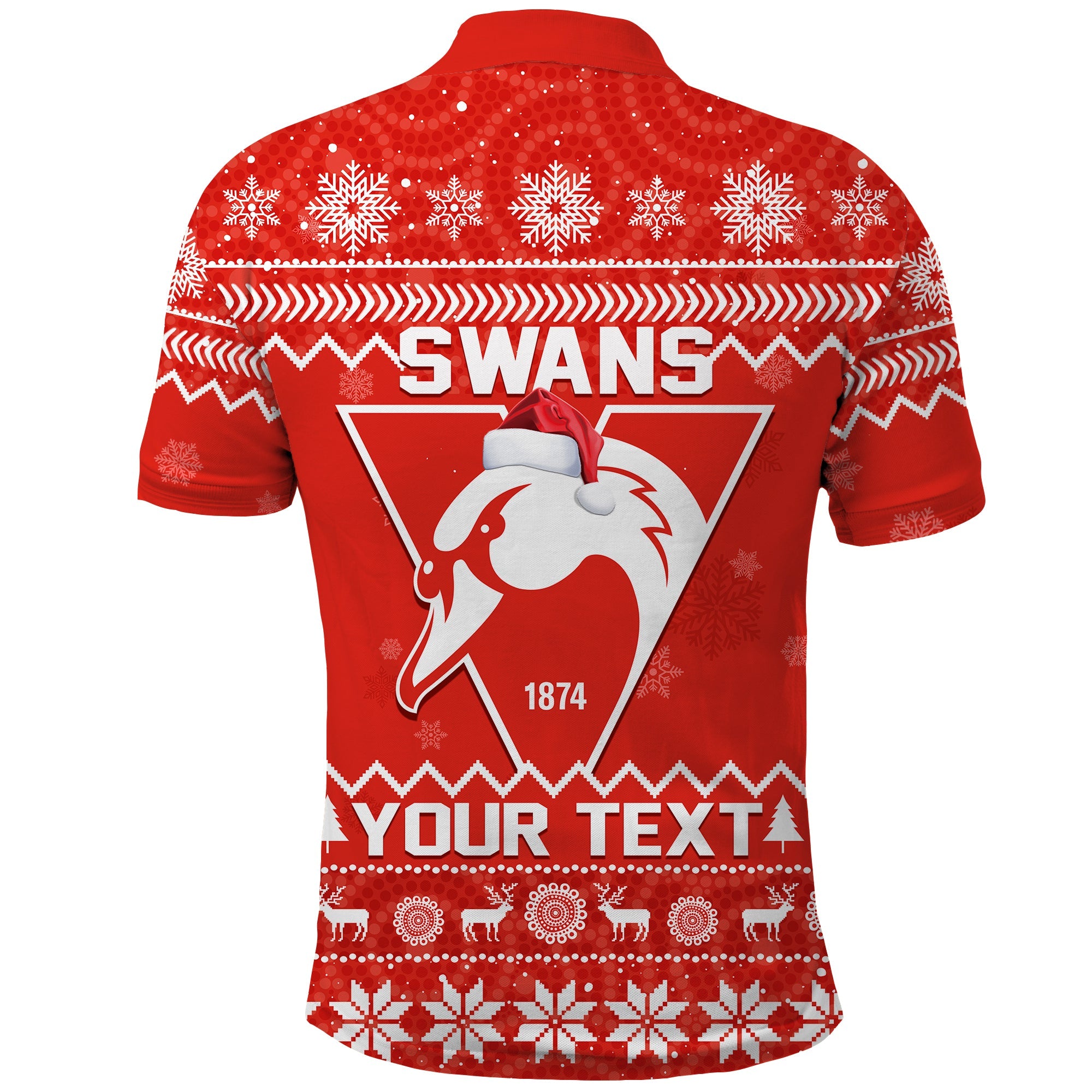 custom-personalised-swans-football-christmas-polo-shirt-sydney-indigenous-merry-xmas