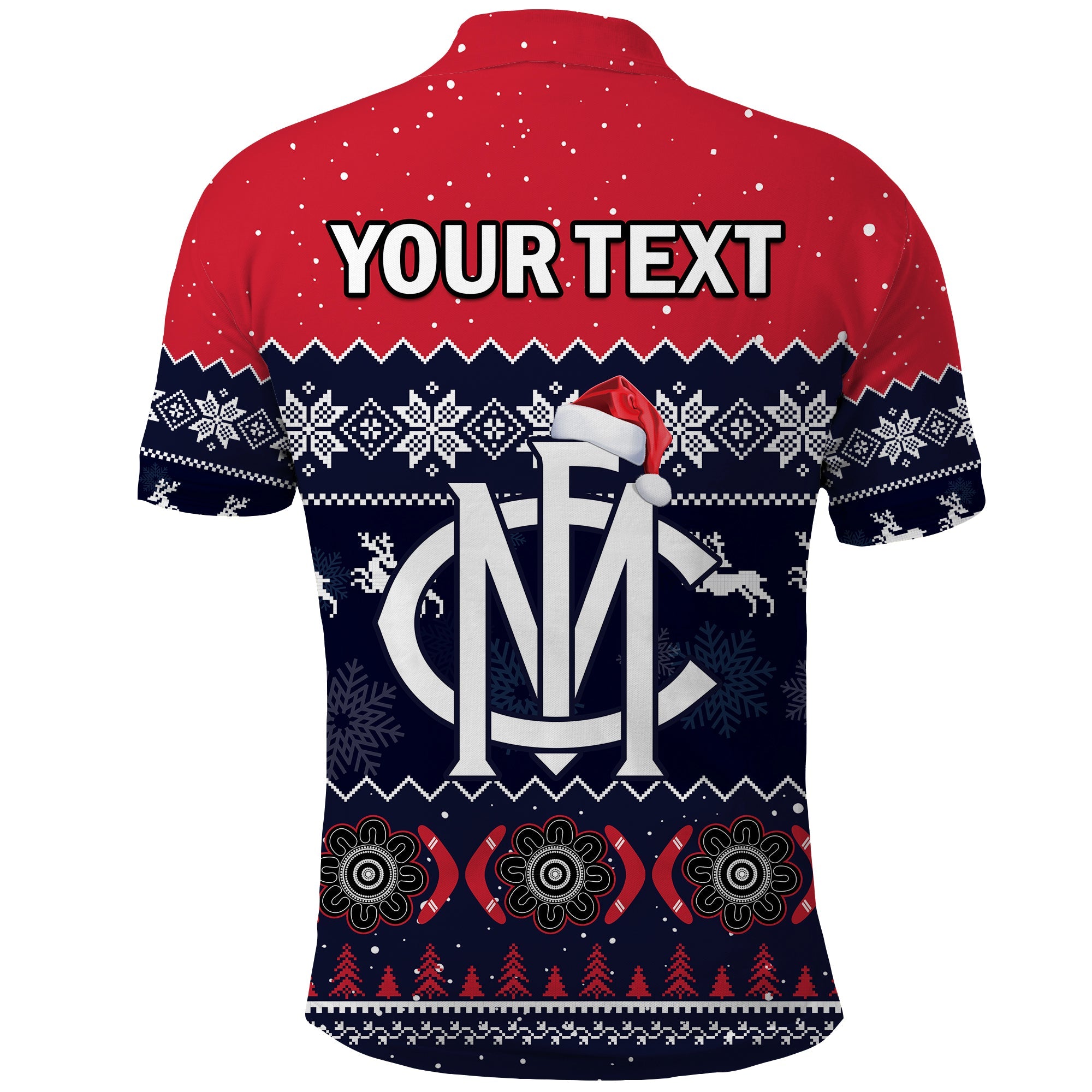 custom-personalised-melbourne-football-polo-shirt-demons-indigenous-merry-christmas