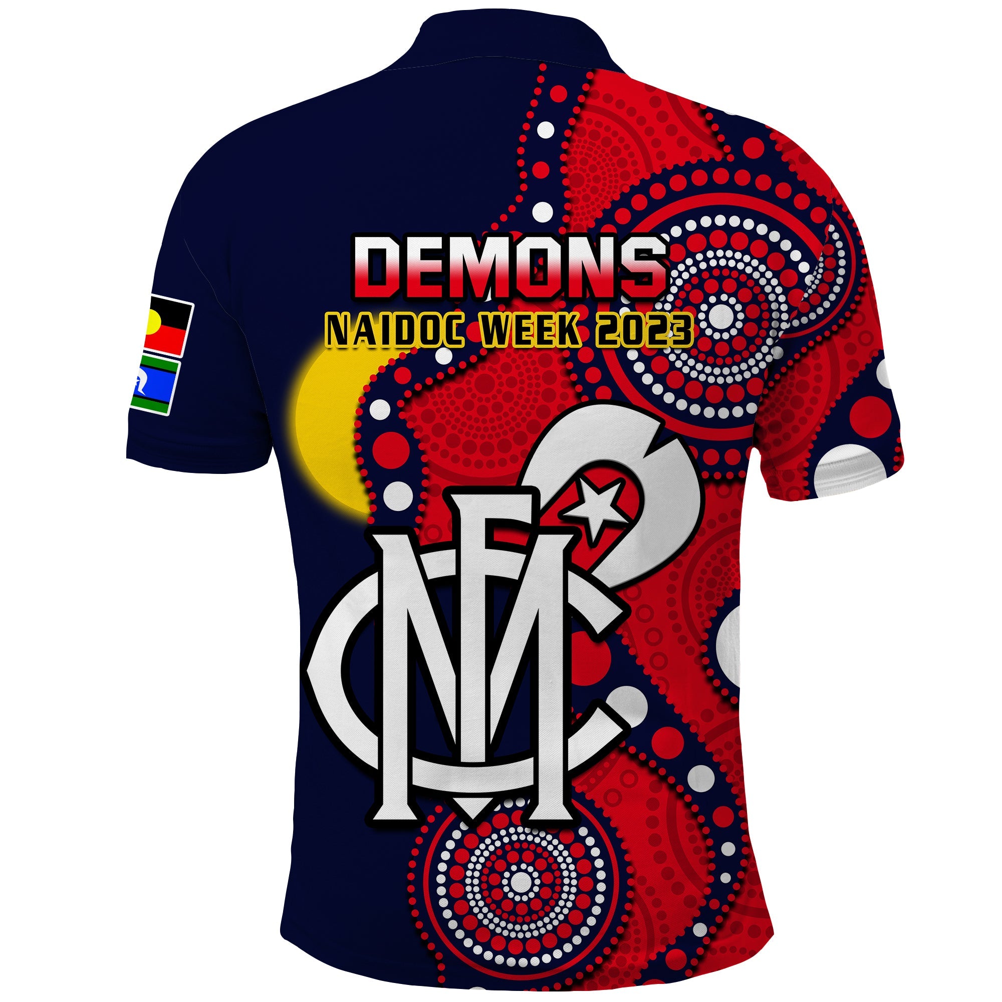 melbourne-football-naidoc-2023-polo-shirt-demons-for-our-elders-indigenous