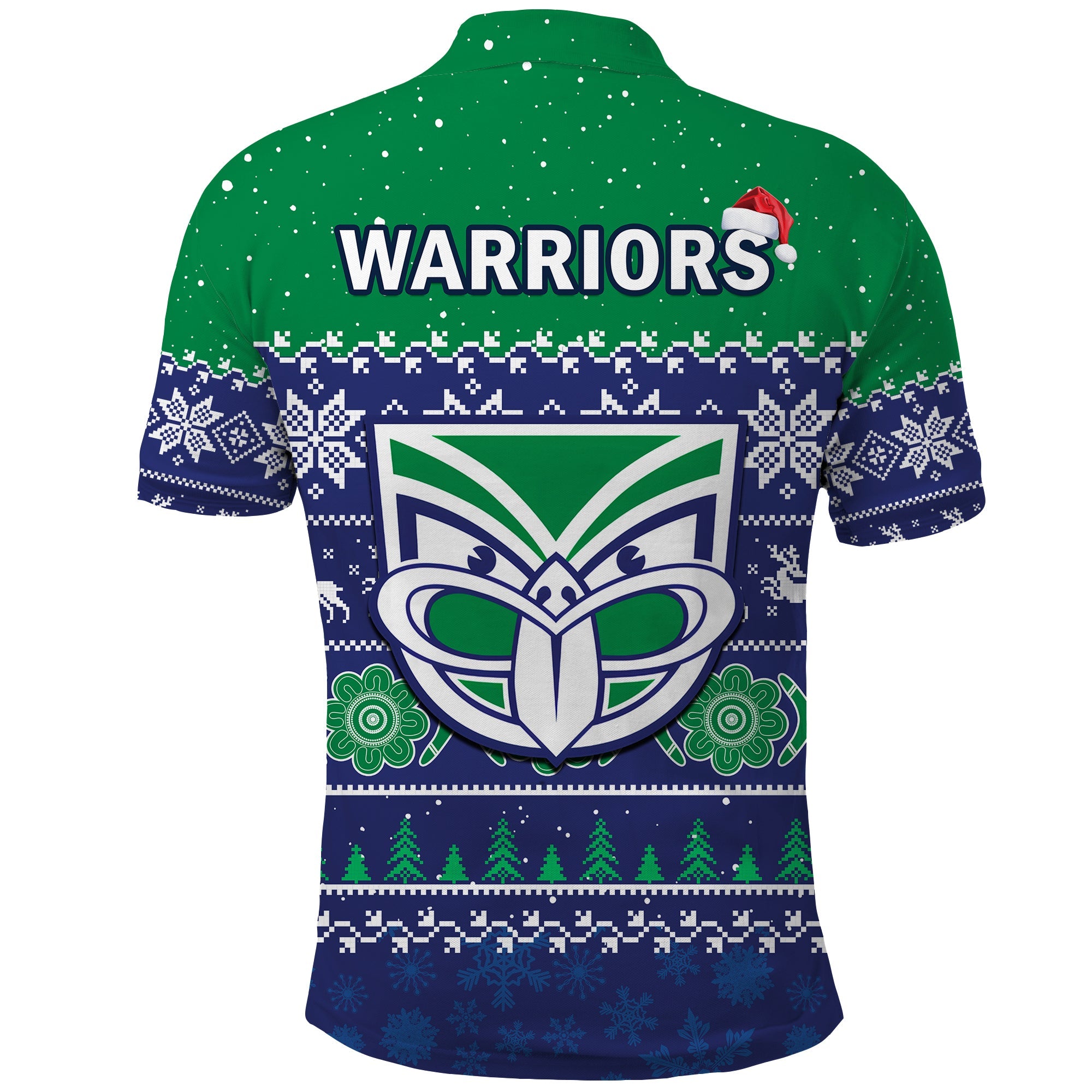 warriors-rugby-polo-shirt-new-zealand-indigenous-merry-christmas