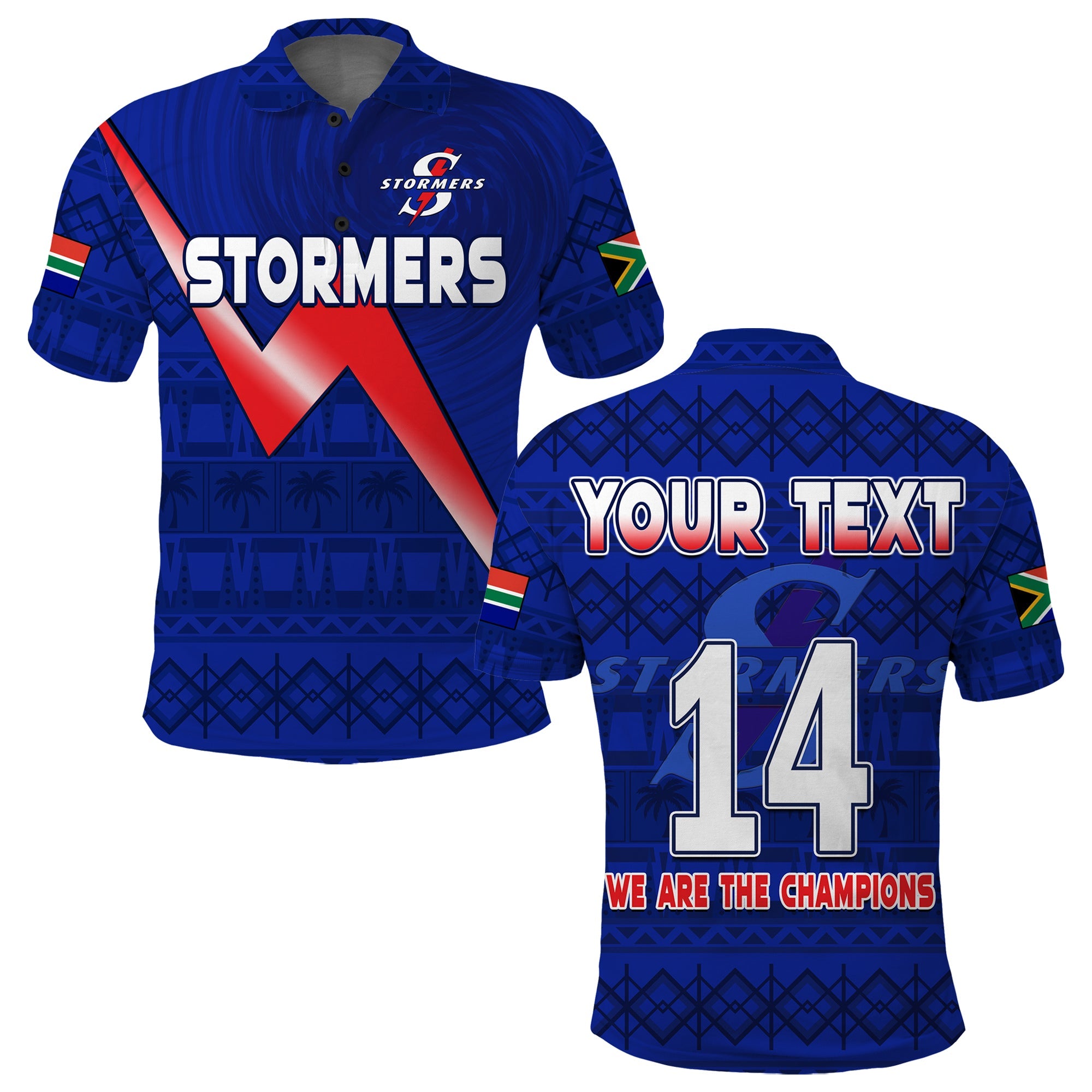 custom-text-and-number-stormers-south-africa-rugby-polo-shirt-we-are-the-champions-urc-african-pattern